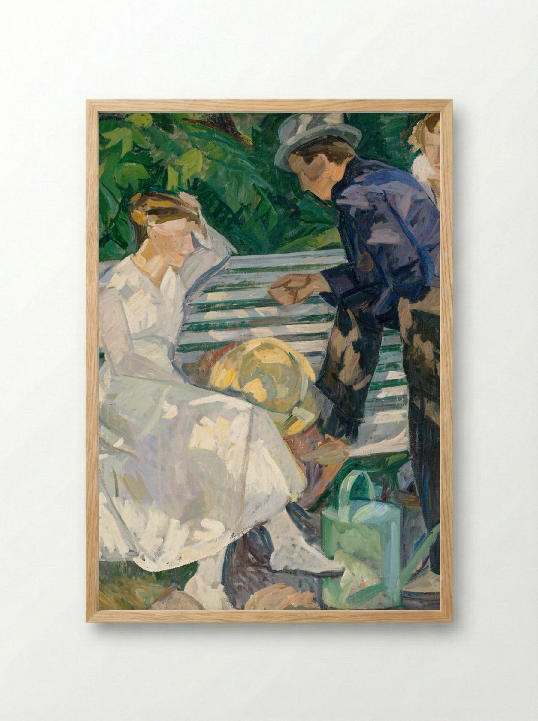 In the Priest's Garden, Christianshåb - Edvard Weie - Framed Print Wood