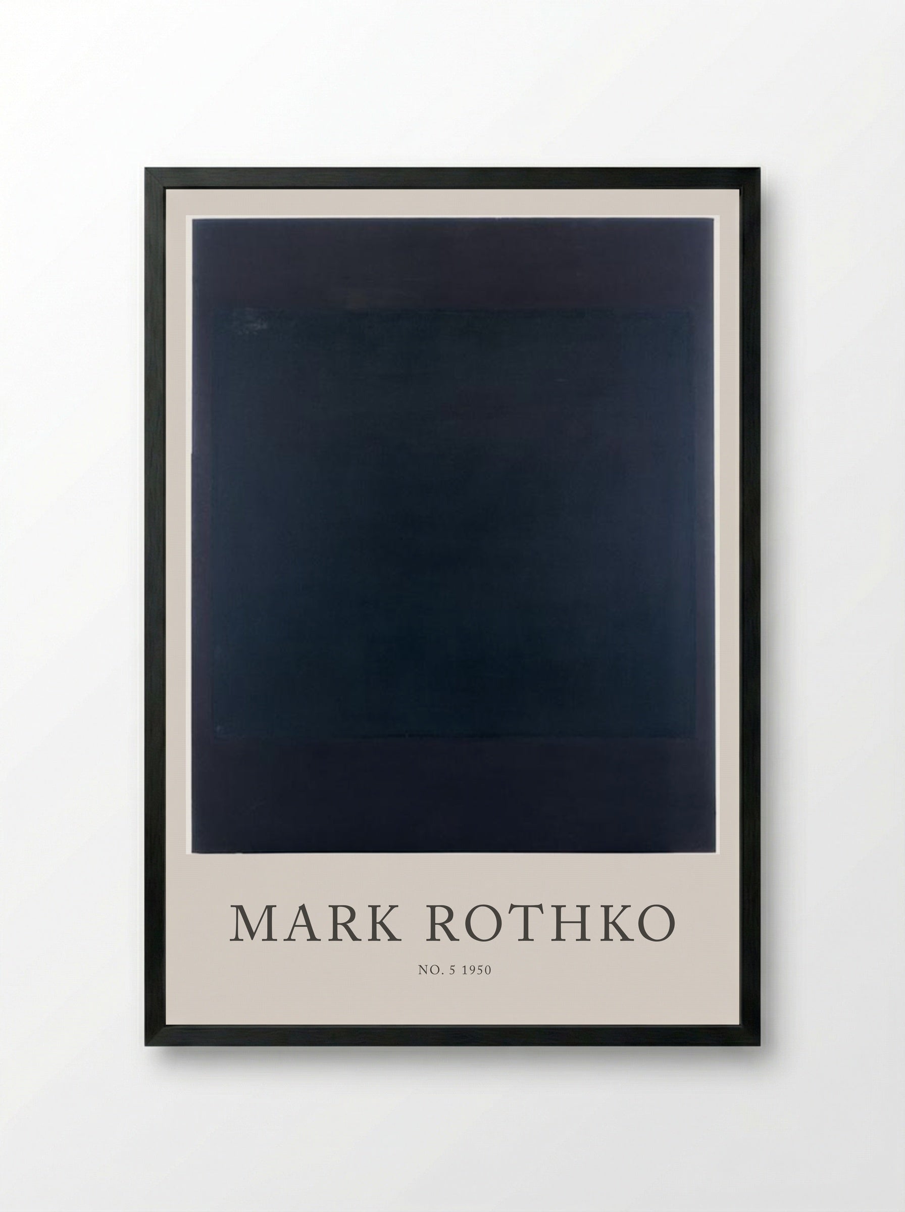 No. 5, 1950 - Mark Rothko - Framed Print Black