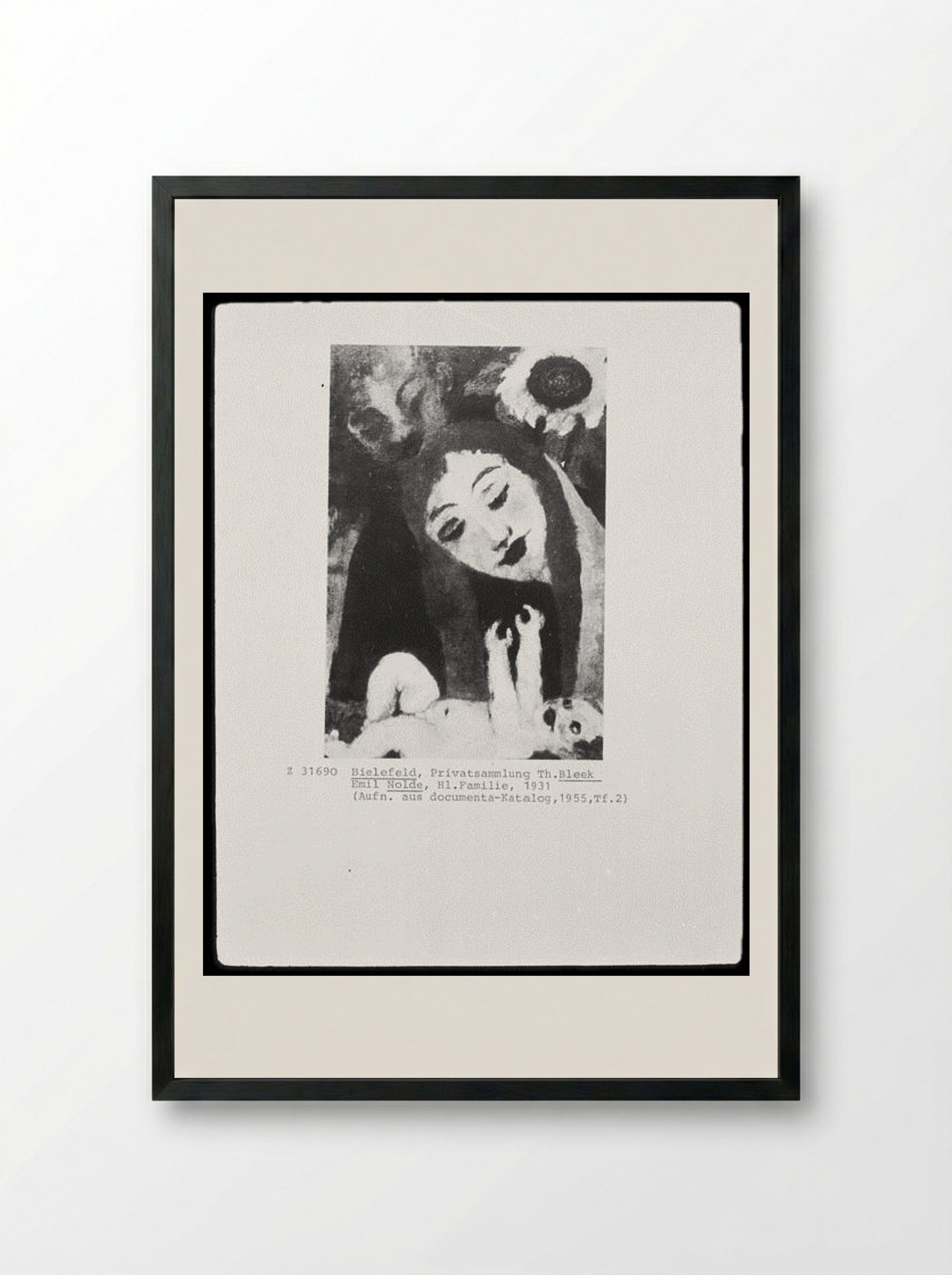 Holy Family - Emil Nolde - Framed Print Black