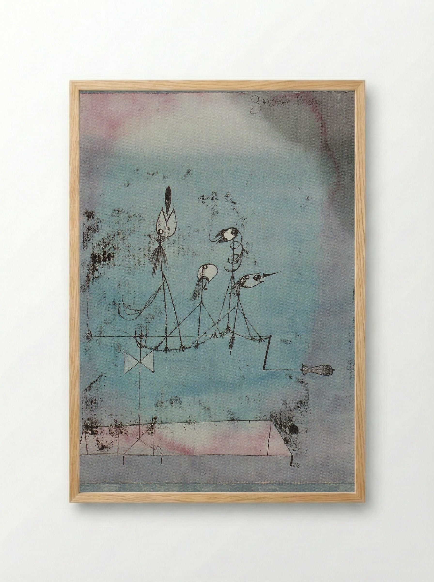Twittering Machine - Paul Klee - Framed Print Wood