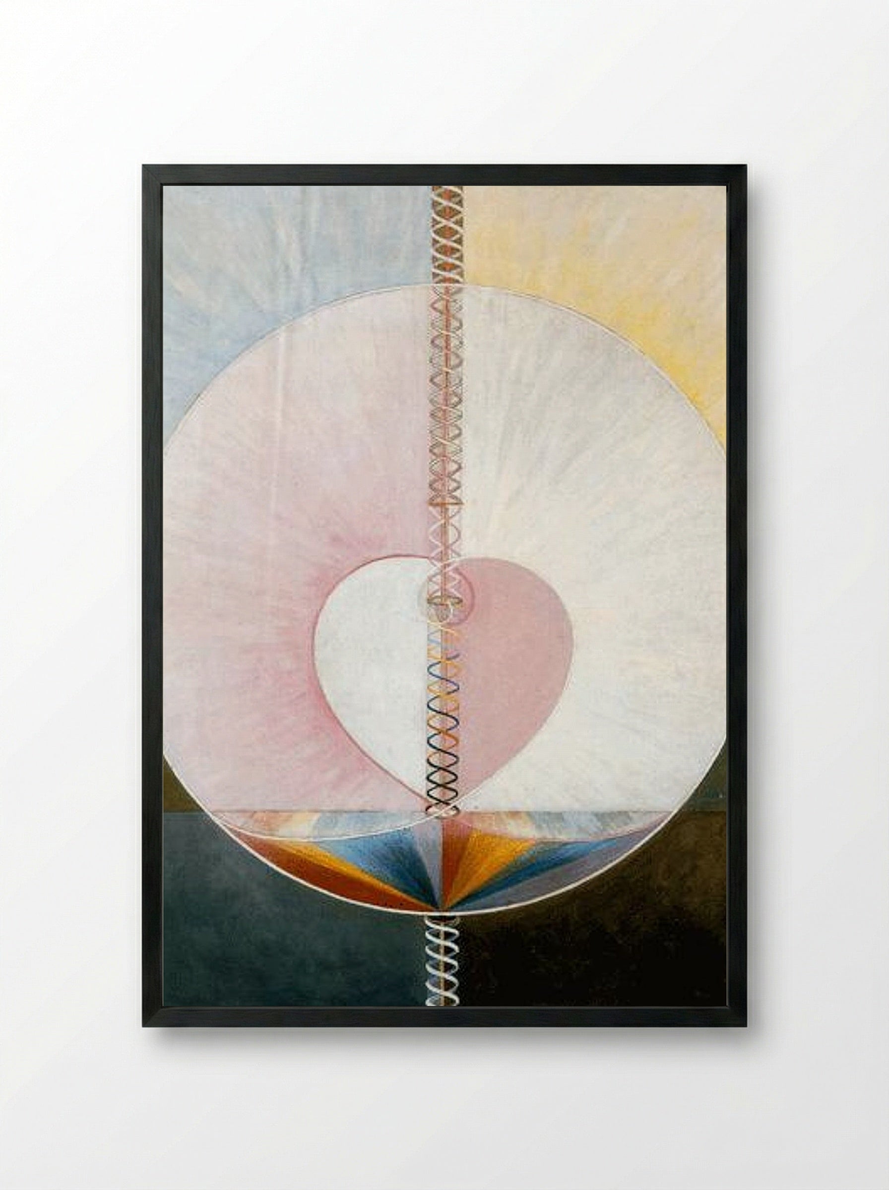 What a Human Being Is - Hilma af Klint - Framed Print Black