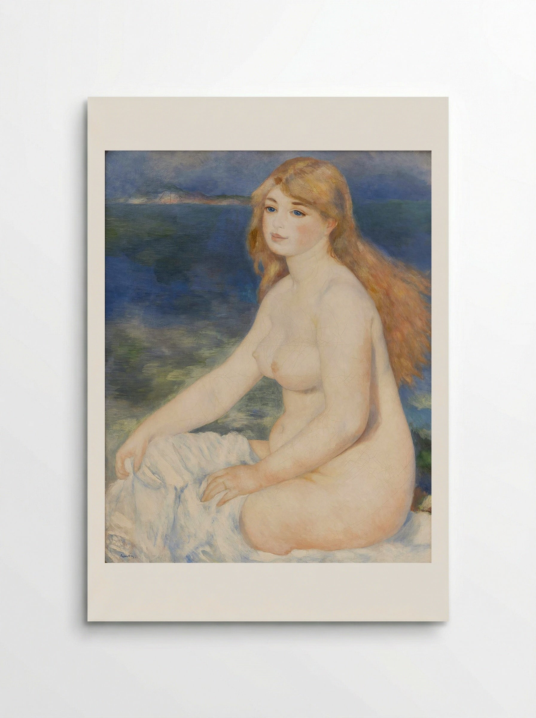 The Blonde Bather (Blonde Bather II) - Pierre-Auguste Renoir - Poster
