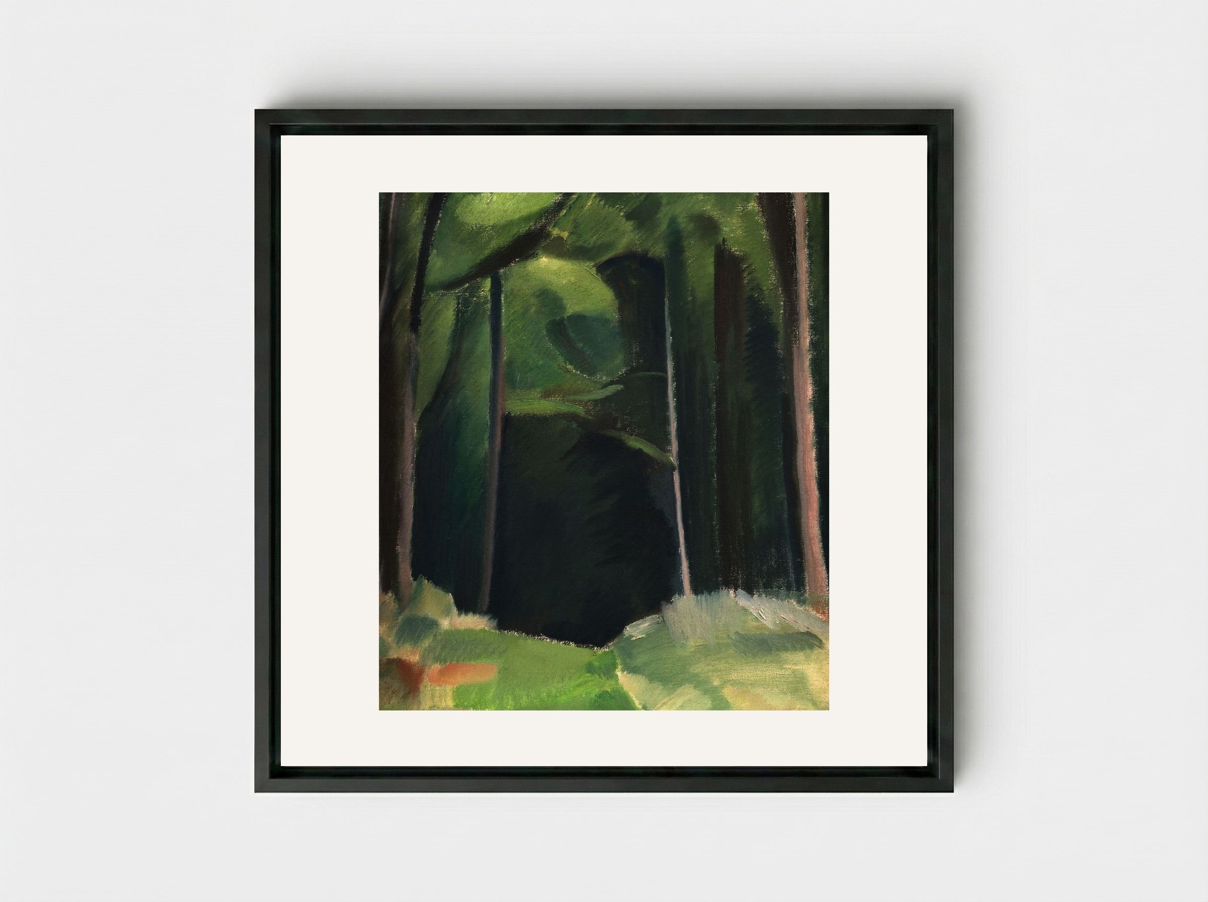 Inside the Wood - Harald Giersing - Framed Canvas Black