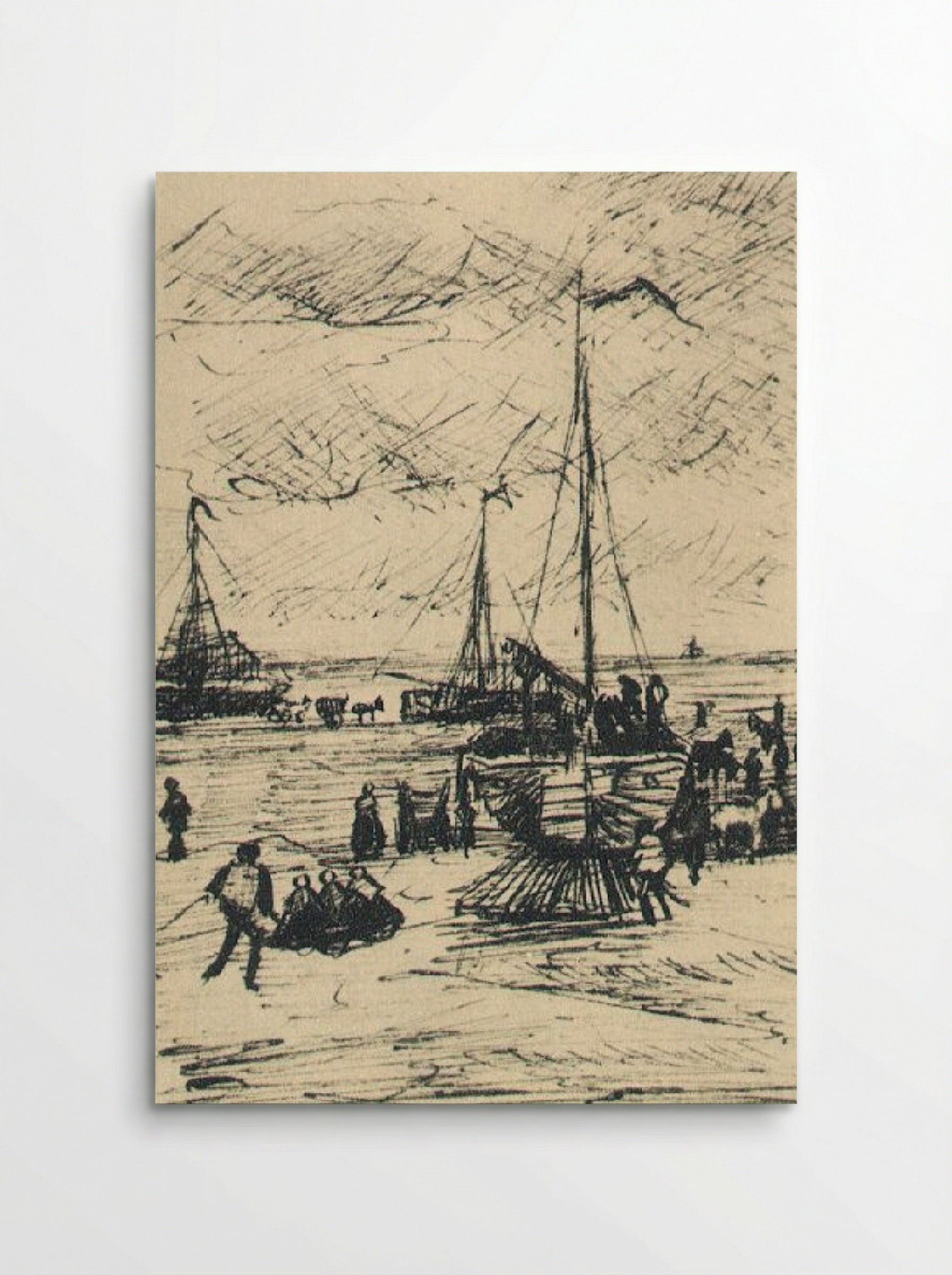 Beach at Scheveningen in Stormy Weather - Vincent van Gogh - Poster