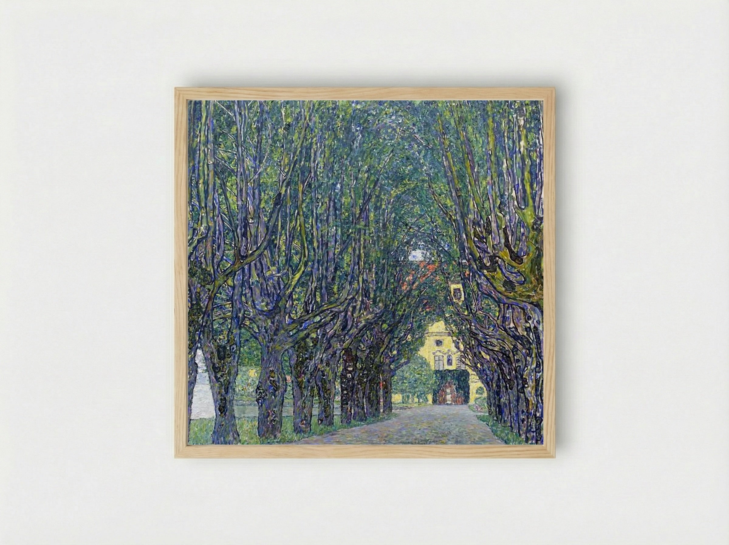 Avenue at Schloss Kammer - Gustav Klimt - Framed Print Wood
