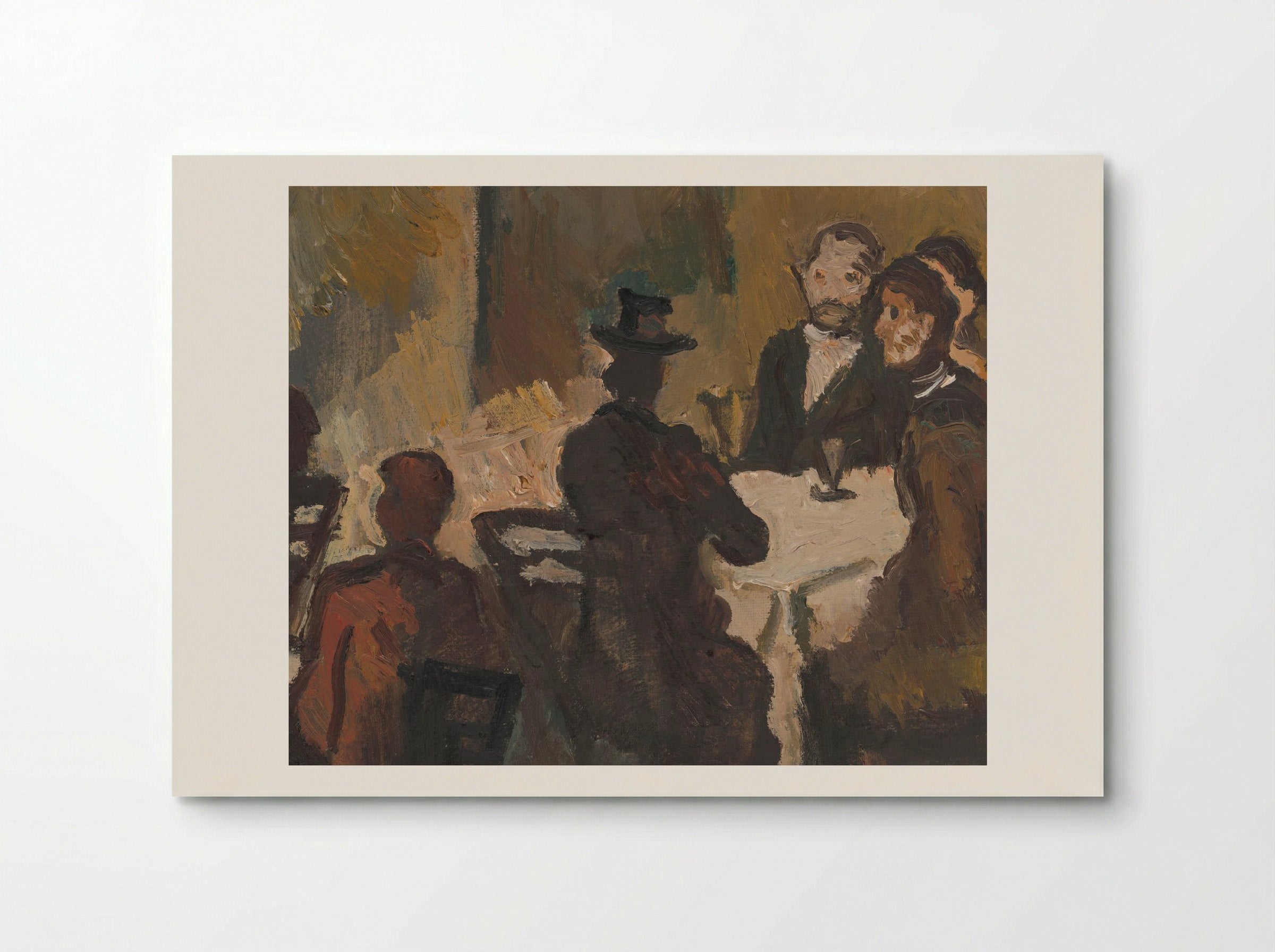 Company in a Coffee Shop - Cyprián Majerník - Poster