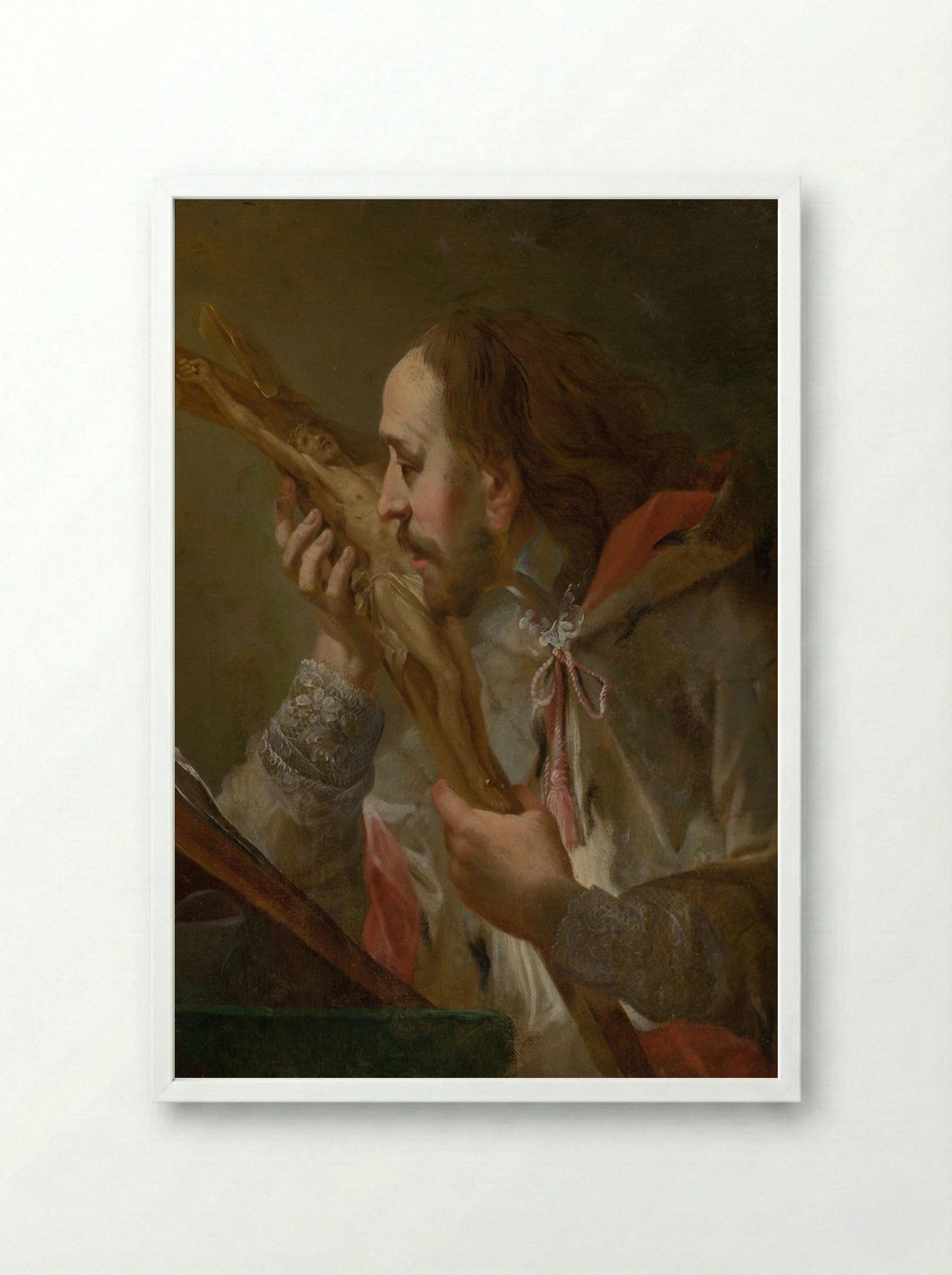 St. Ignatius of Loyola - Peter Paul Rubens - Framed Print White