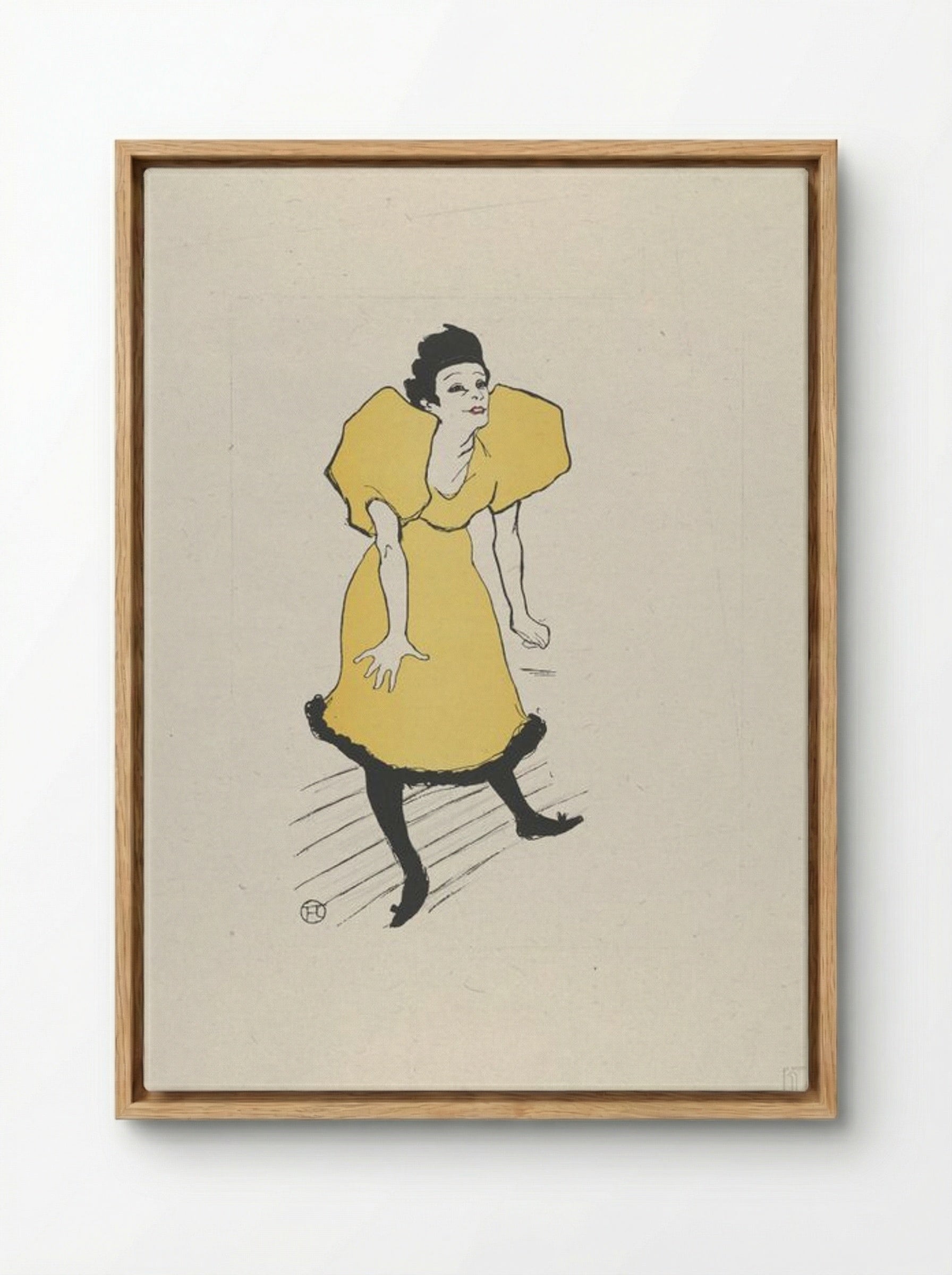 Polaire - Henri de Toulouse-Lautrec - Framed Canvas Wood