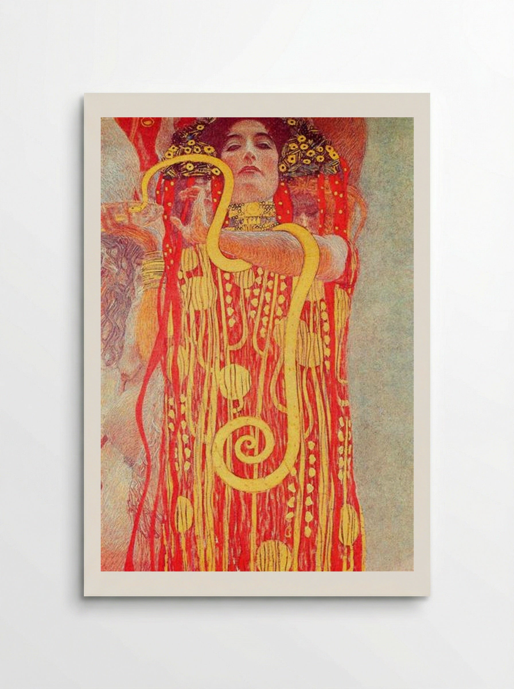 University of Vienna Ceiling Paintings (Medicine), detail showing Hygieia - Gustav Klimt - Poster