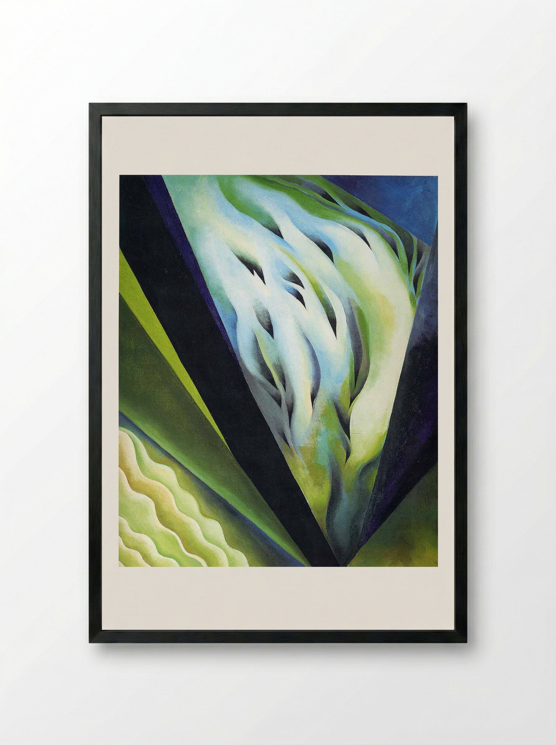 Blue and Green Music - Georgia O'Keeffe - Framed Print Black