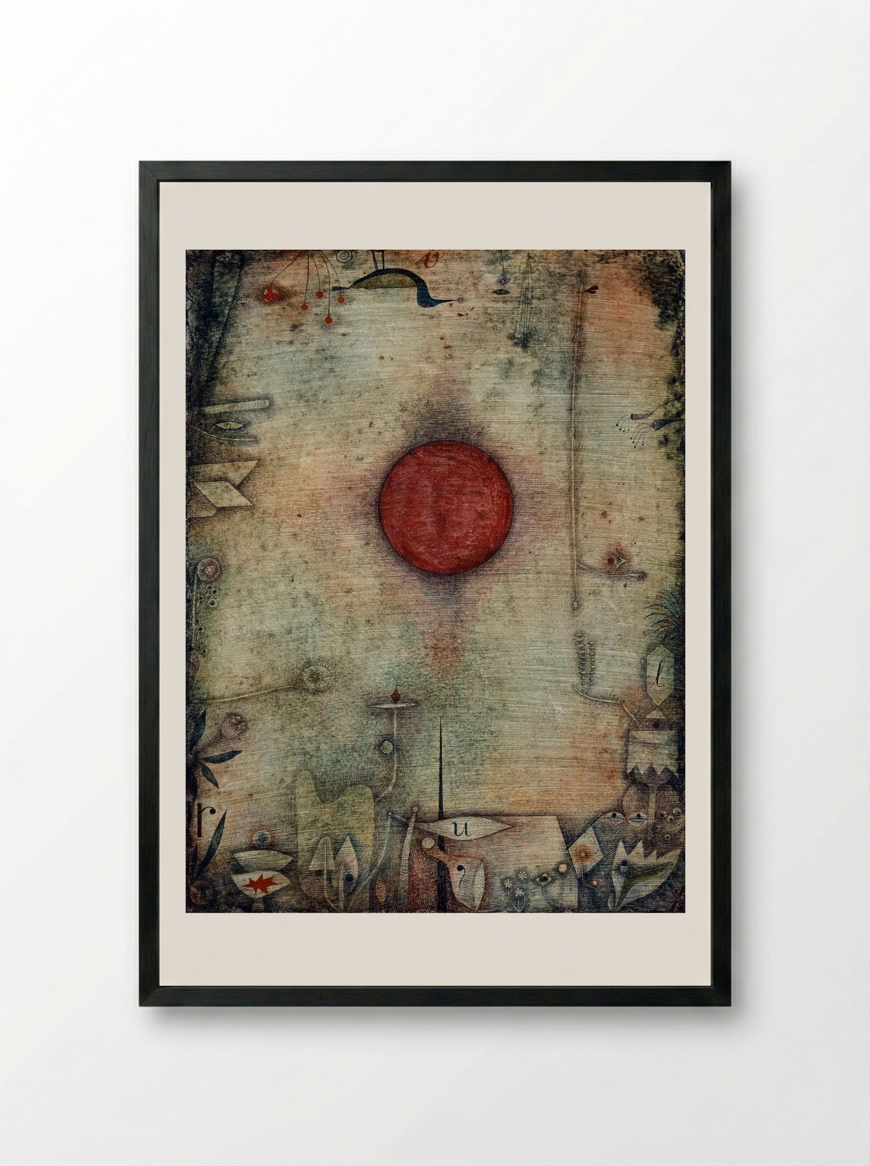 Ad marginem - Paul Klee - Framed Print Black