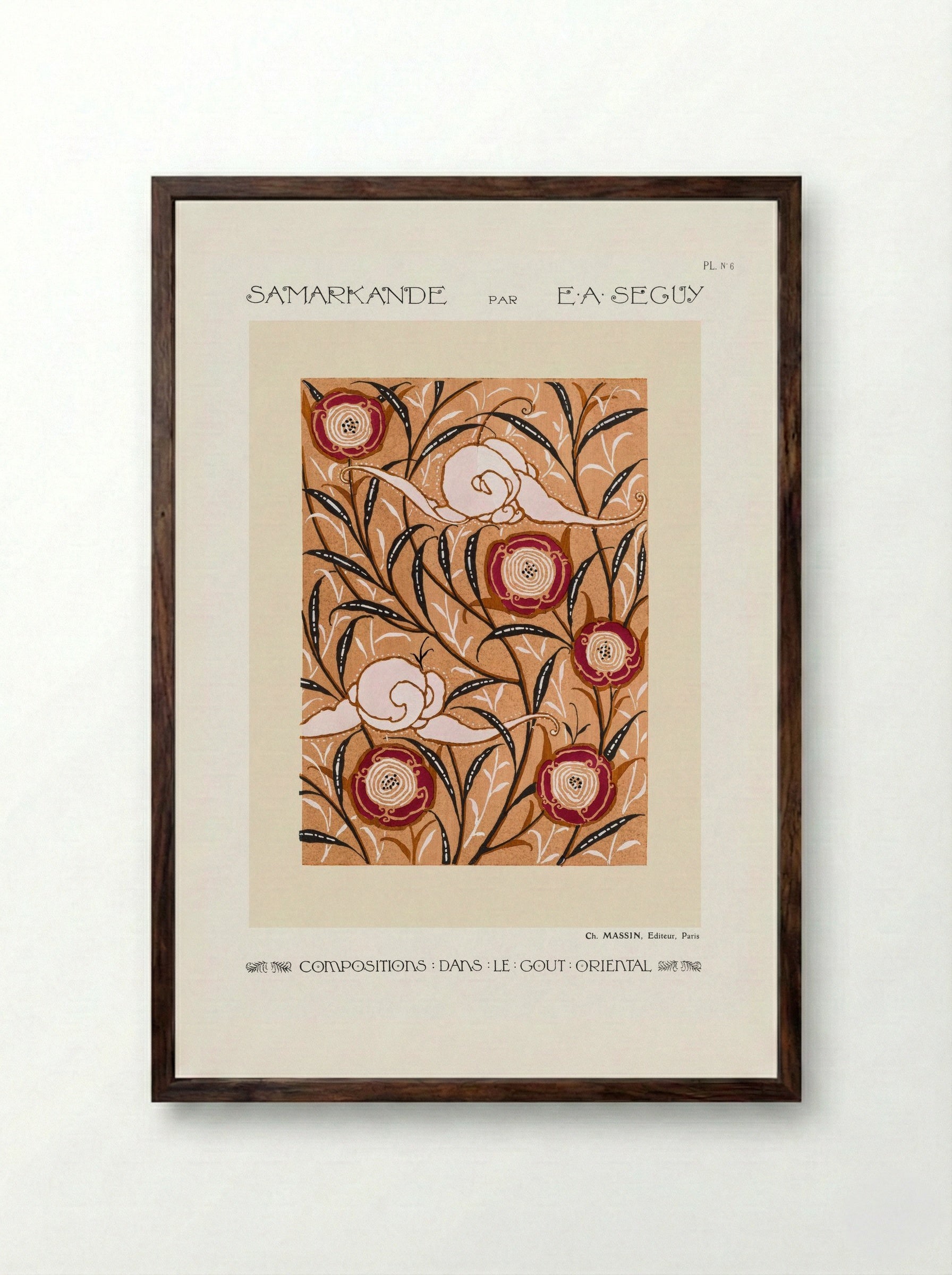 Samarkande, Plate No. 6 - Émile-Allain Séguy - Framed Print Dark Wood