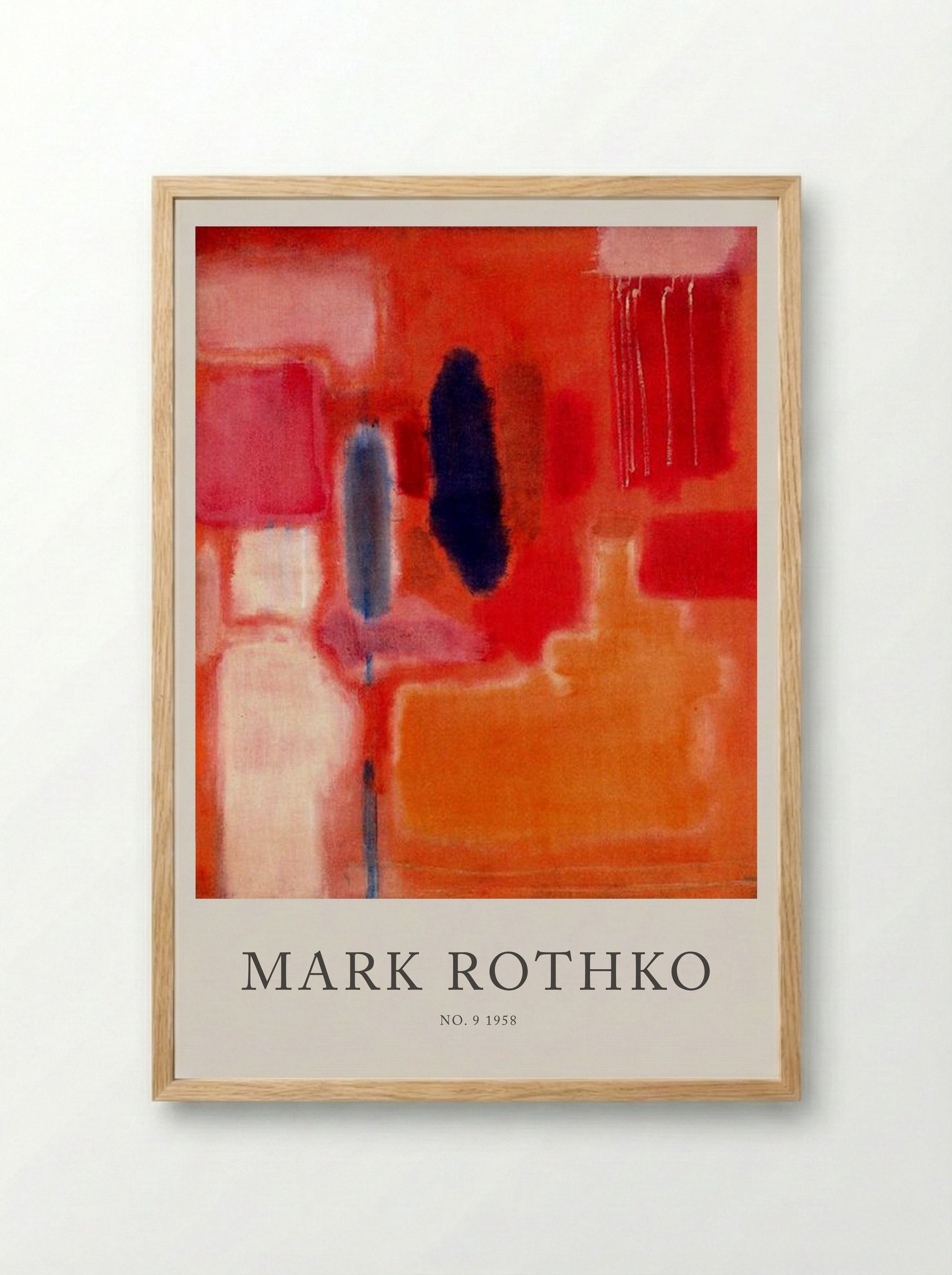 No. 9 - Mark Rothko - Framed Print Wood