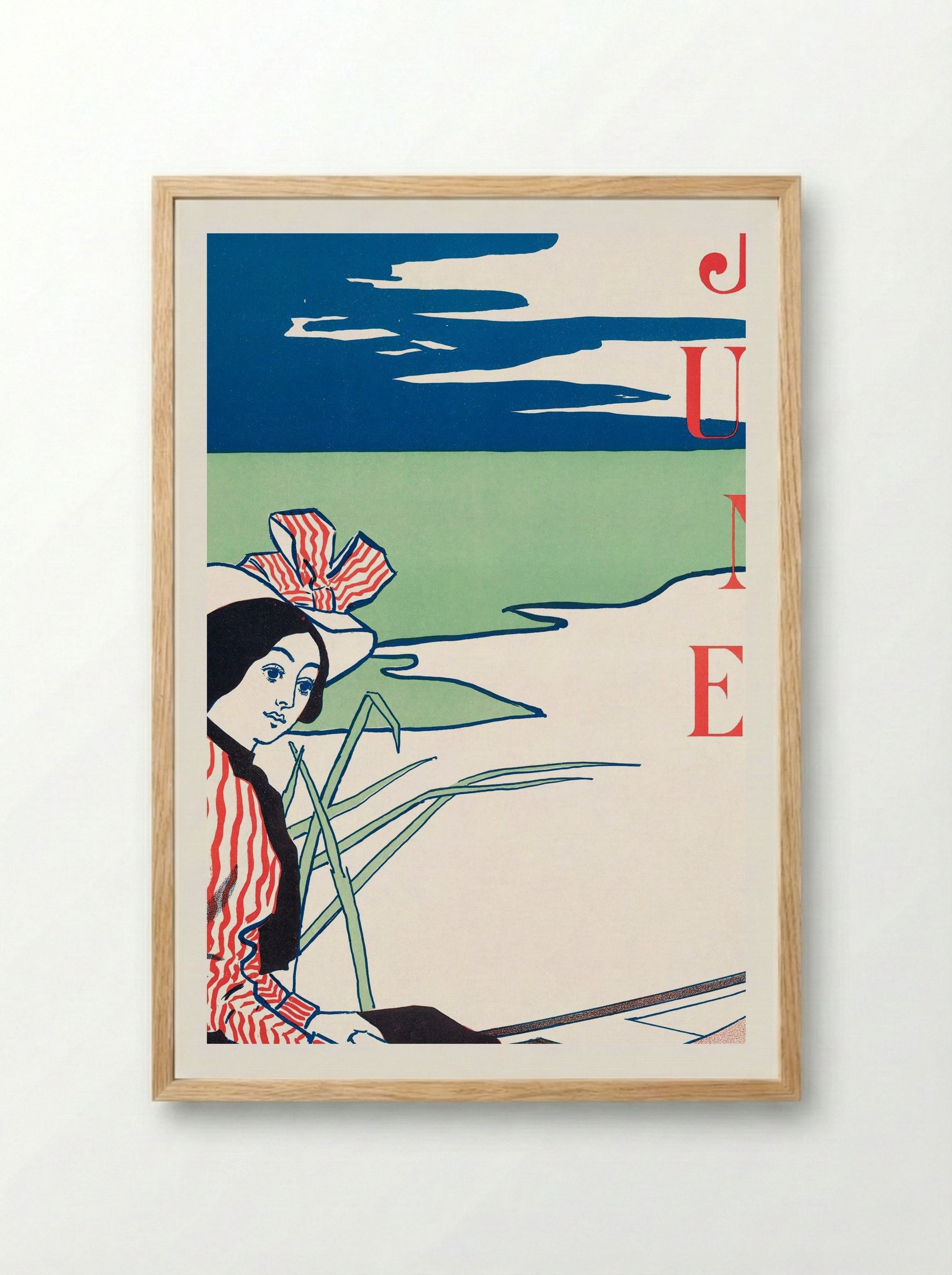 Lippincott's, June - Edward Penfield - Framed Print Wood
