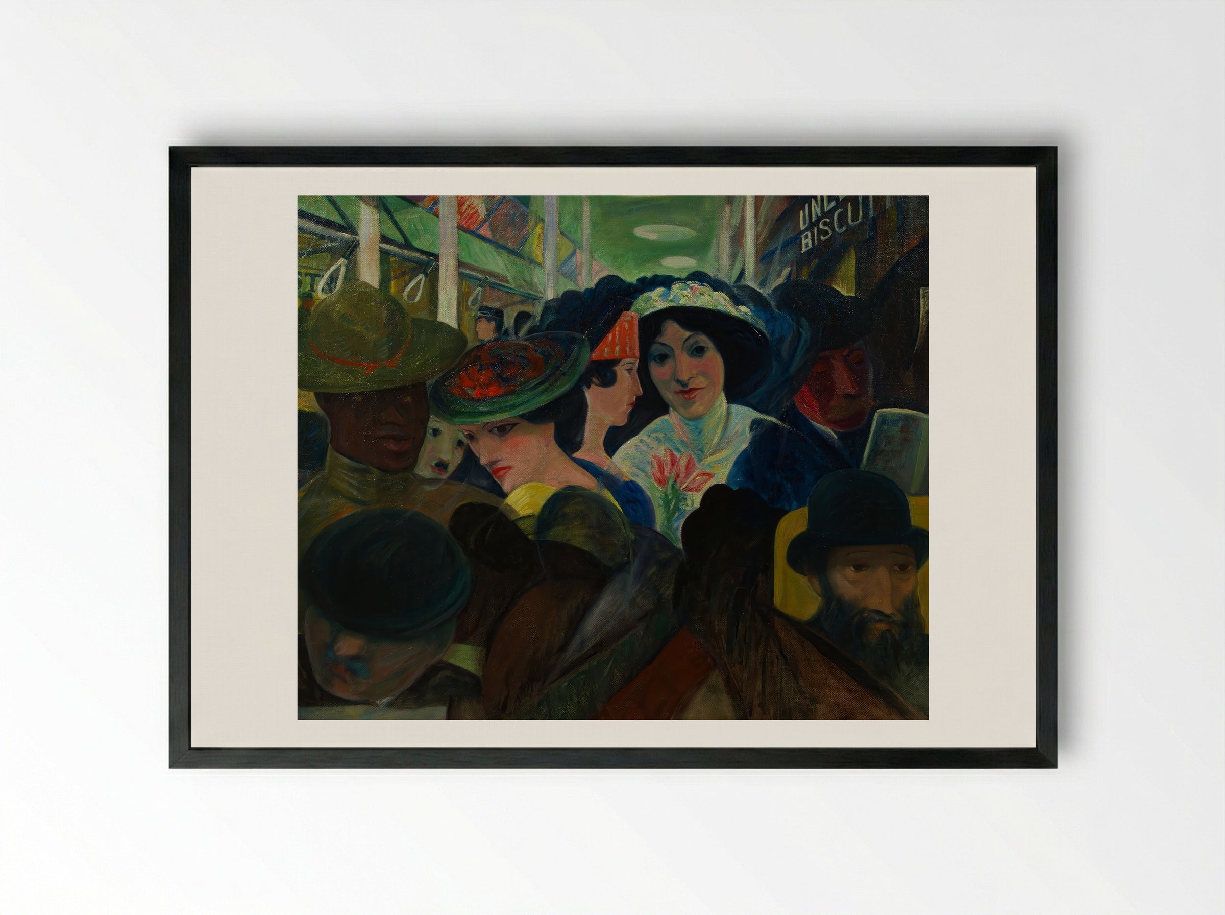 The Subway - Max Weber - Framed Print Black