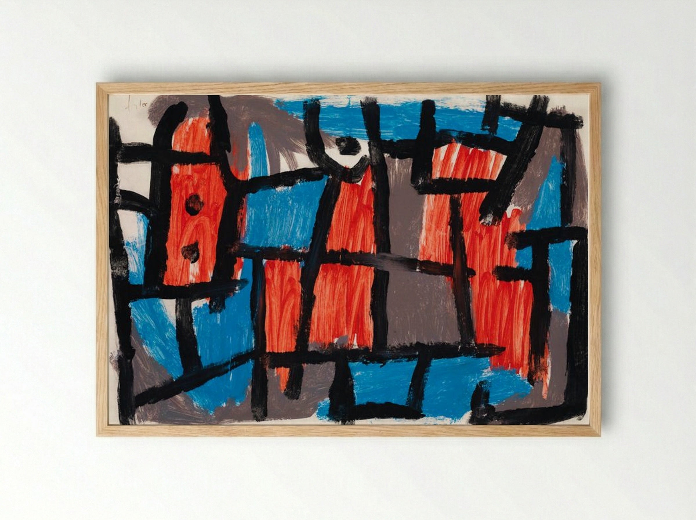 The Hour Before One Night - Paul Klee - Framed Print Wood