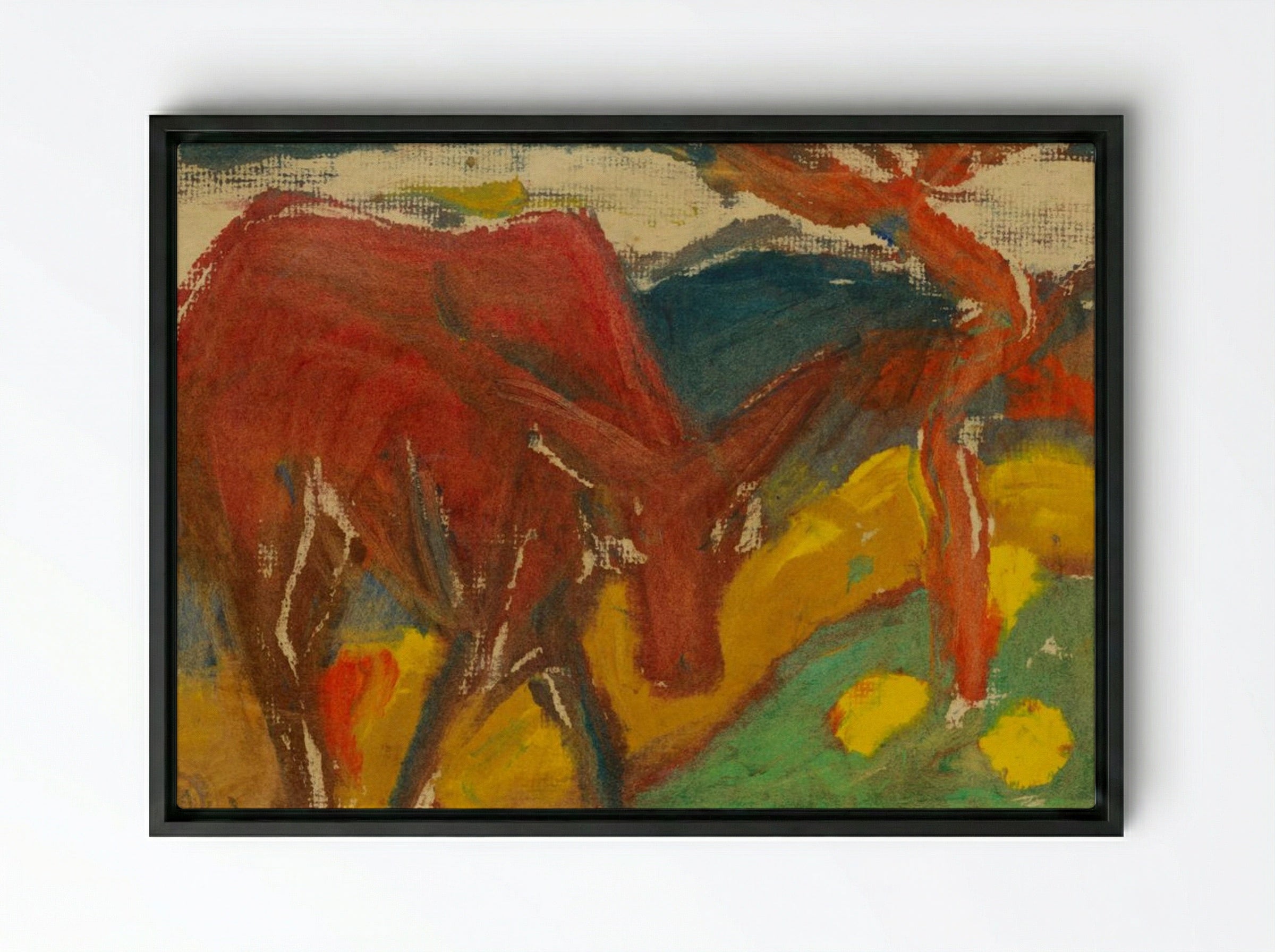 Under the Soil - Zolo Palugyay - Framed Canvas Black