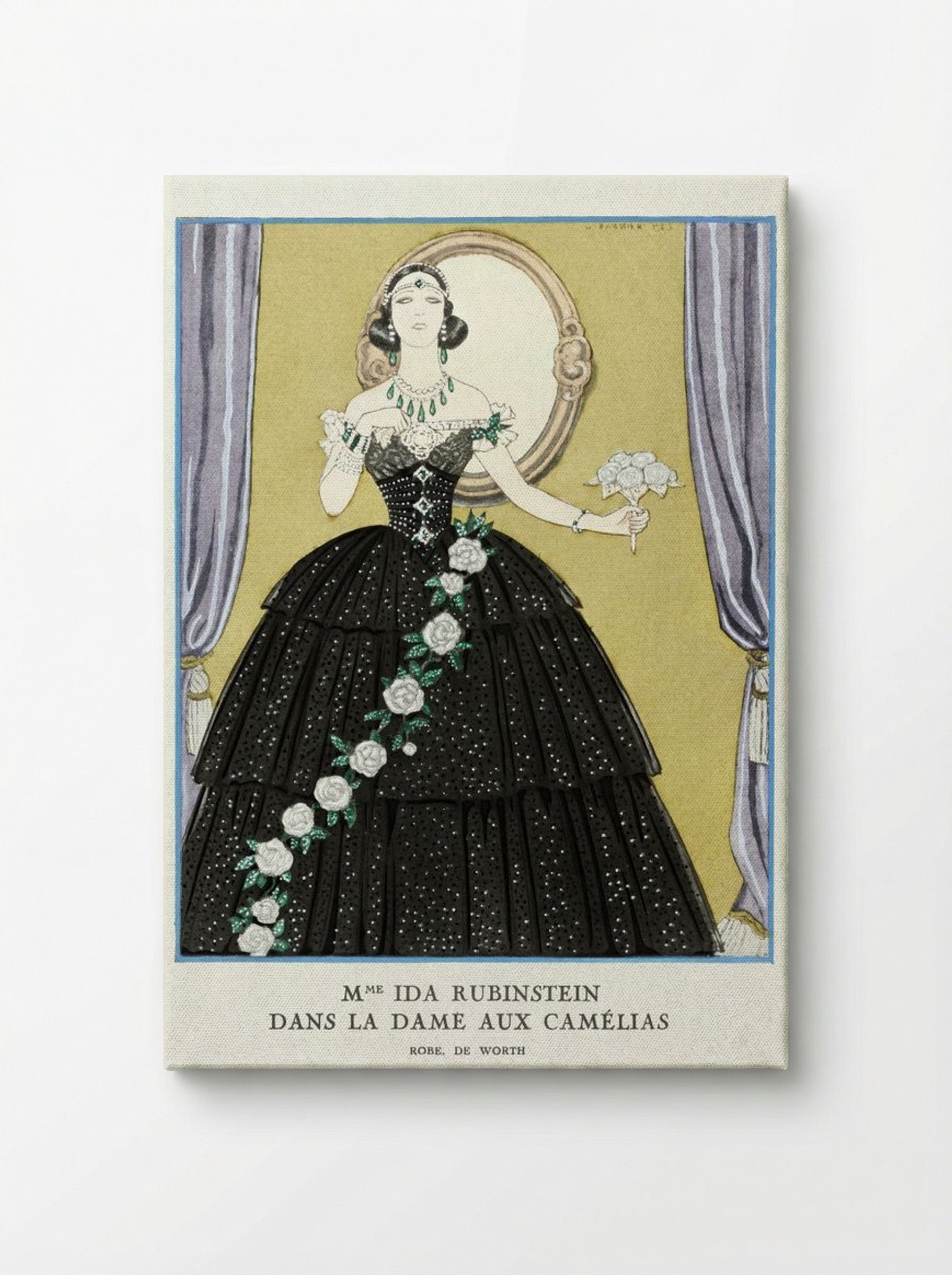 Mme Ida Rubinstein in La Dame aux Camélias - George Barbier - Canvas