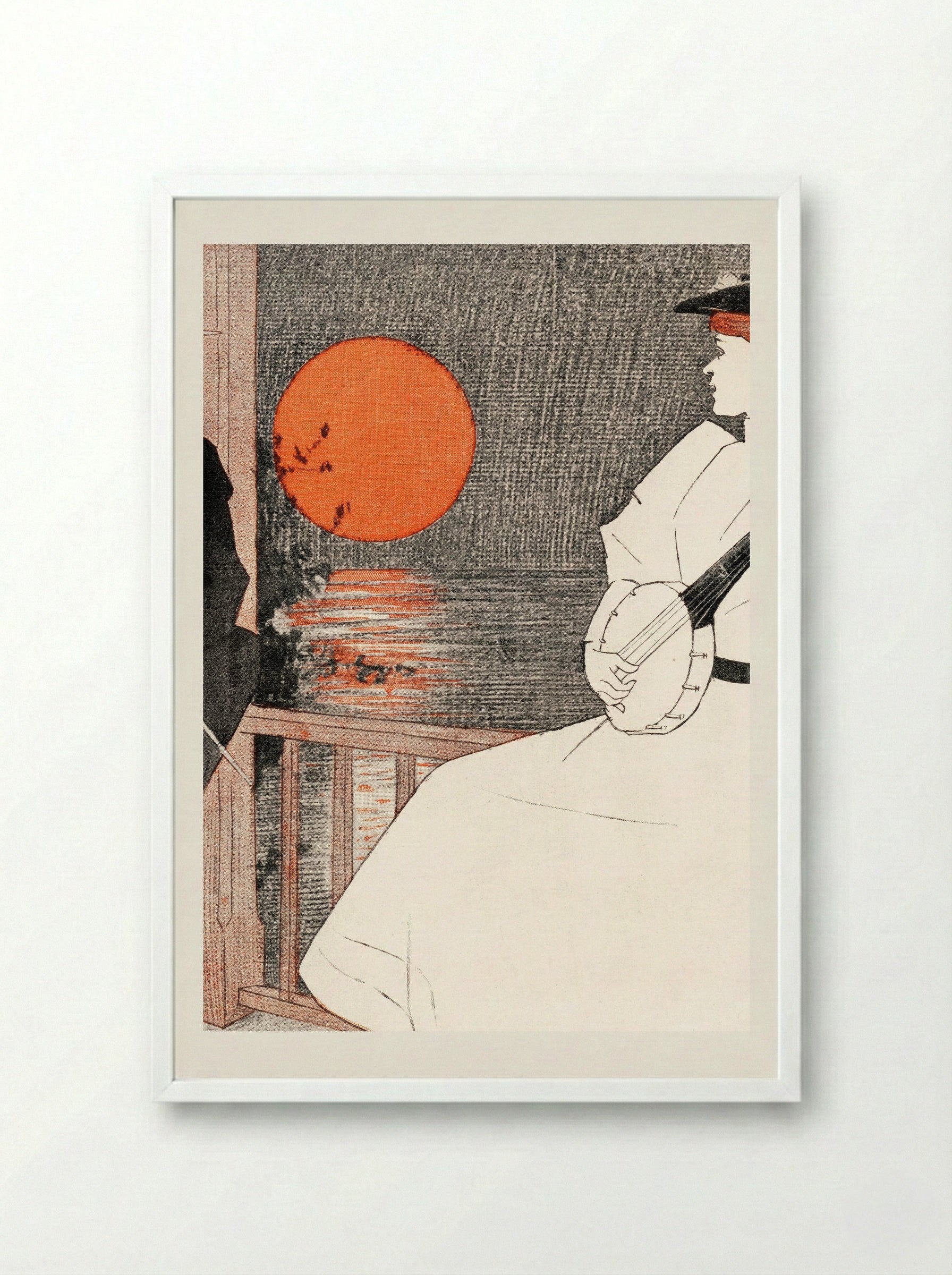 Midsummer Number - Edward Penfield - Framed Print White