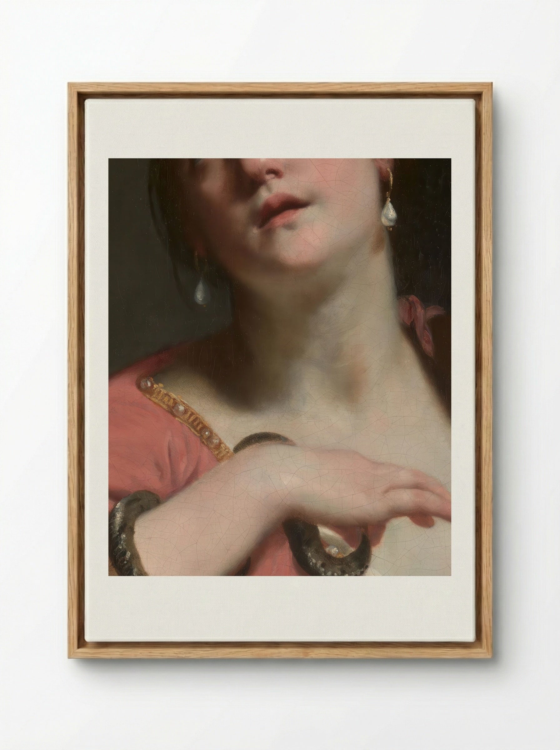 The Death of Cleopatra - Guido Cagnacci - Framed Canvas Wood