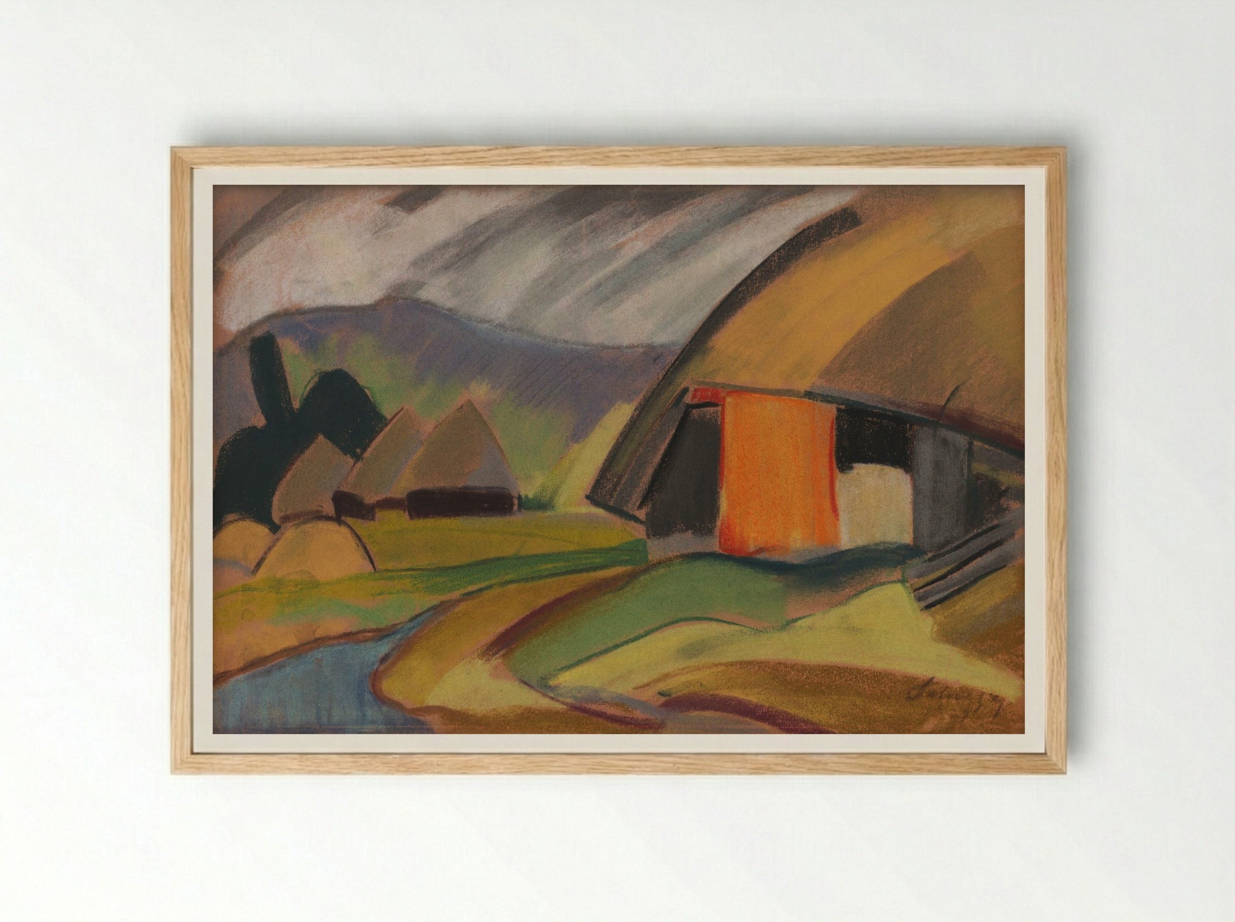 By the Village - Zolo Palugyay - Framed Print Wood