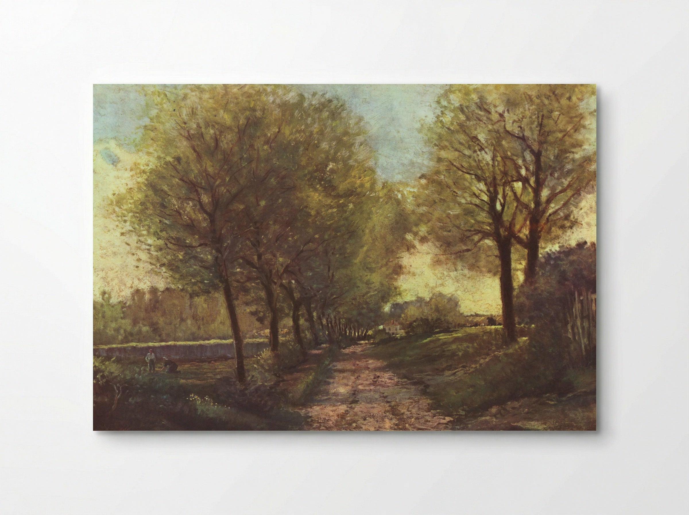 Avenue of Trees in a Small Town - Alfred Sisley - Poster