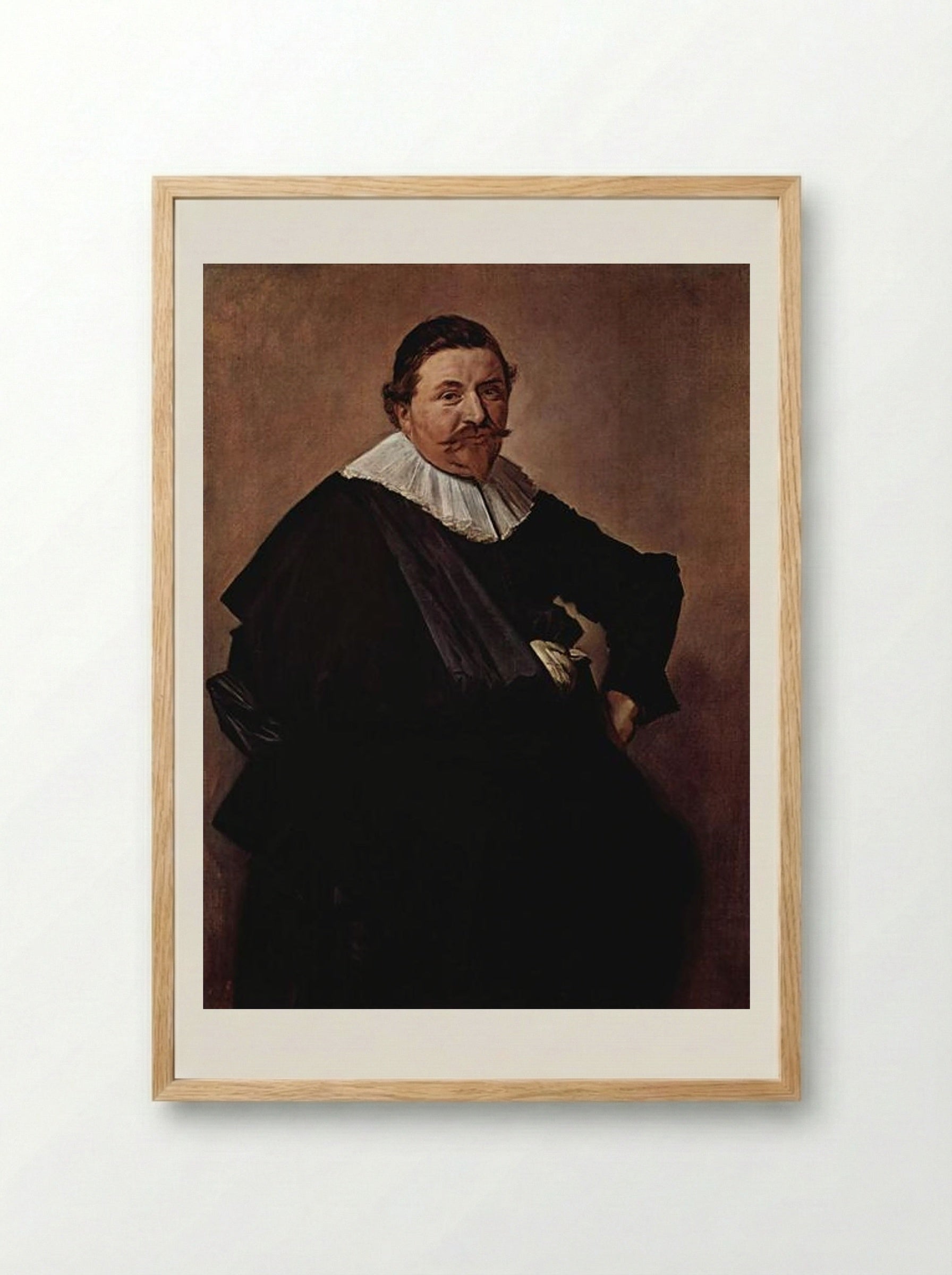 Portret van Lucas de Clercq - Frans Hals - Framed Print Wood