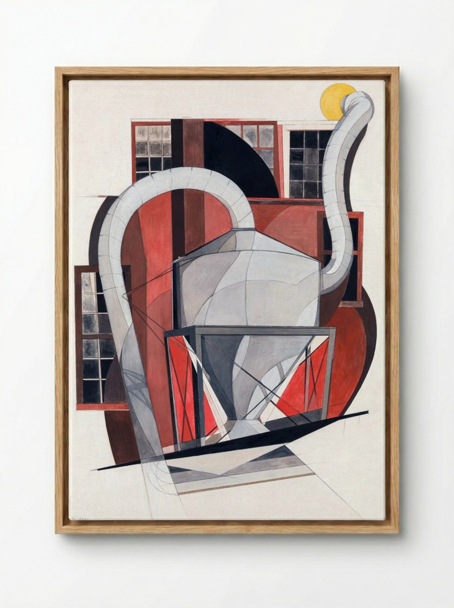 Machinery - Charles Demuth - Framed Canvas Wood