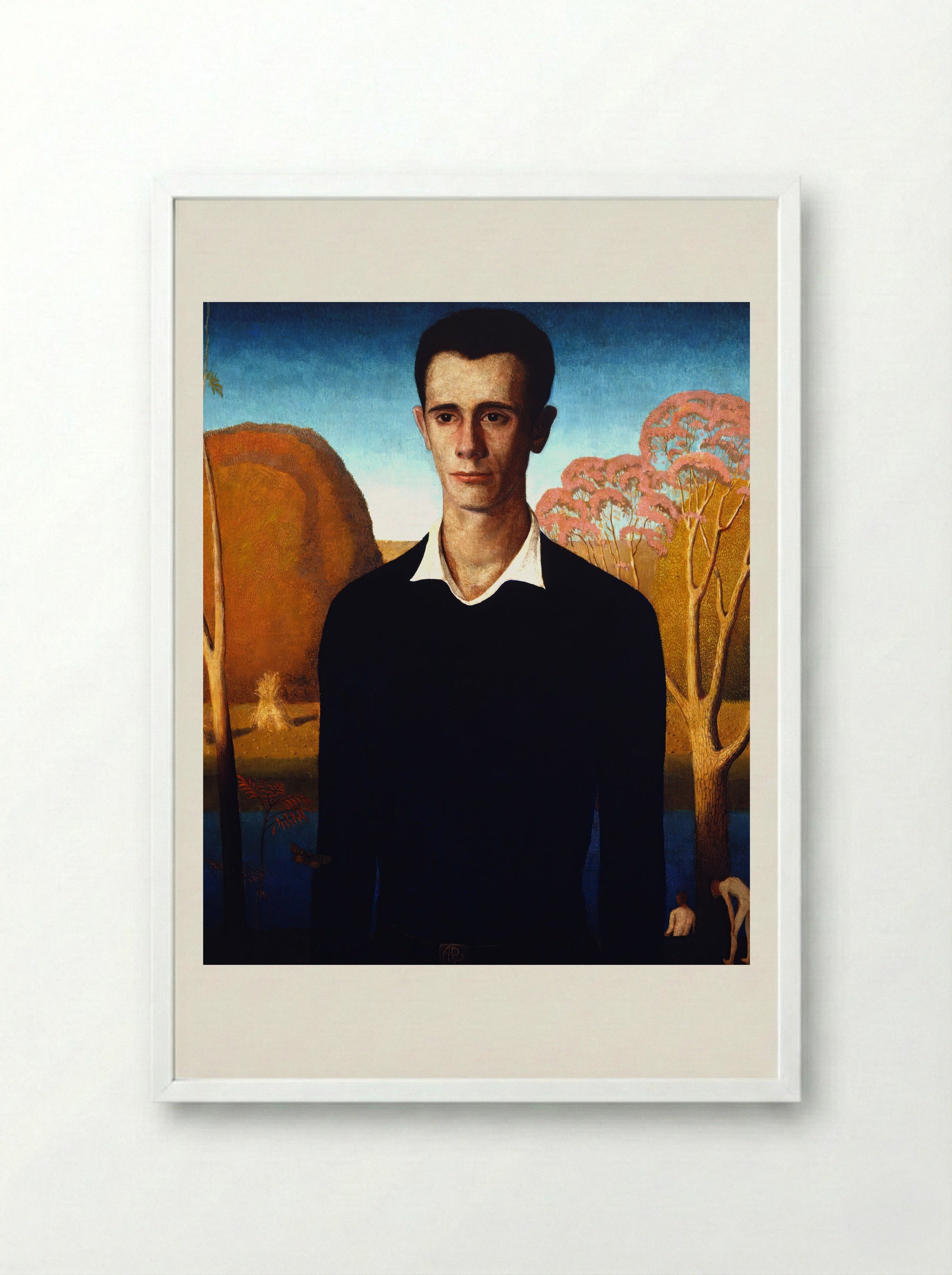 Arnold Comes of Age - Grant Wood - Framed Print White