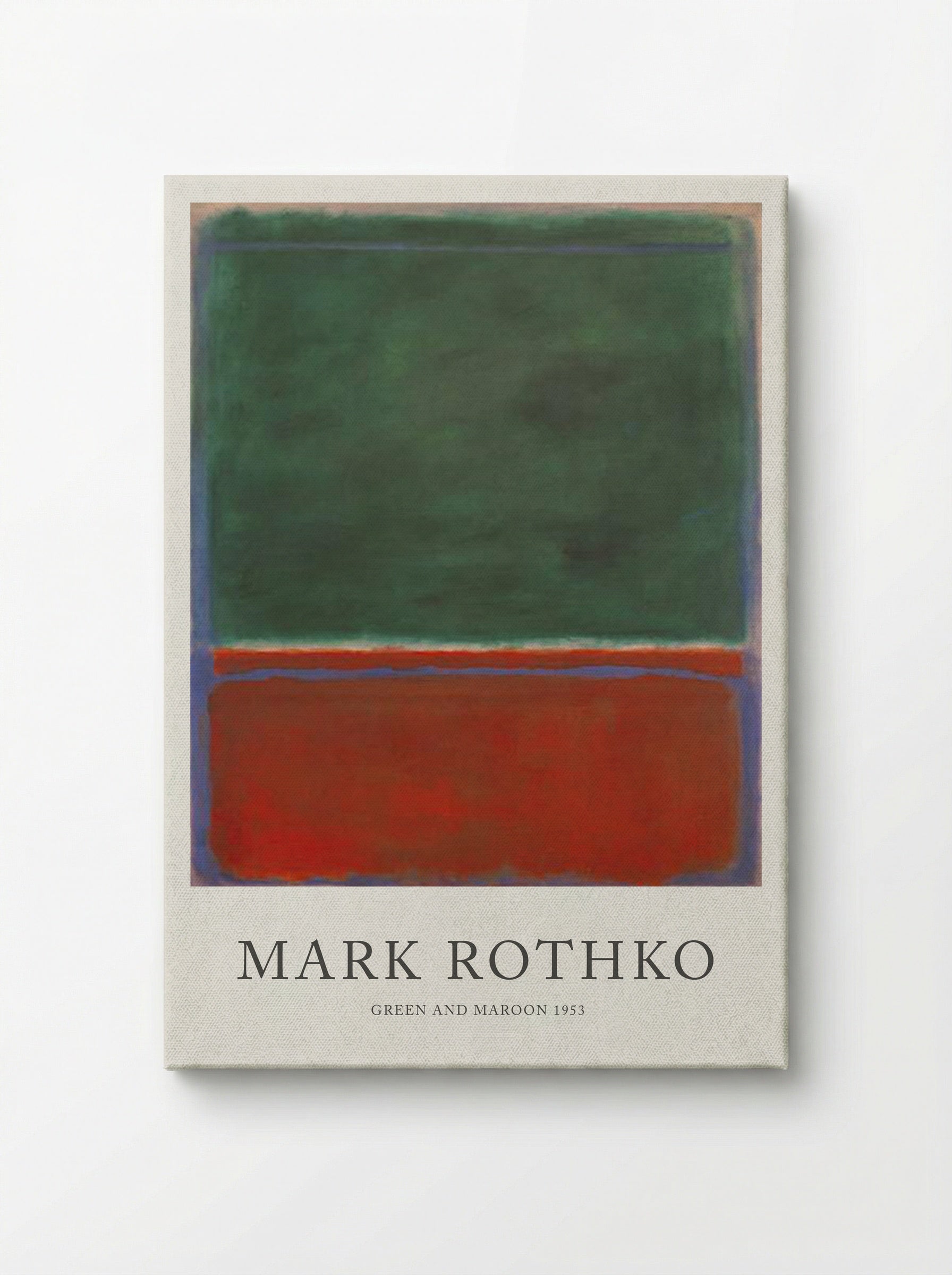 Green and Maroon - Mark Rothko - Canvas