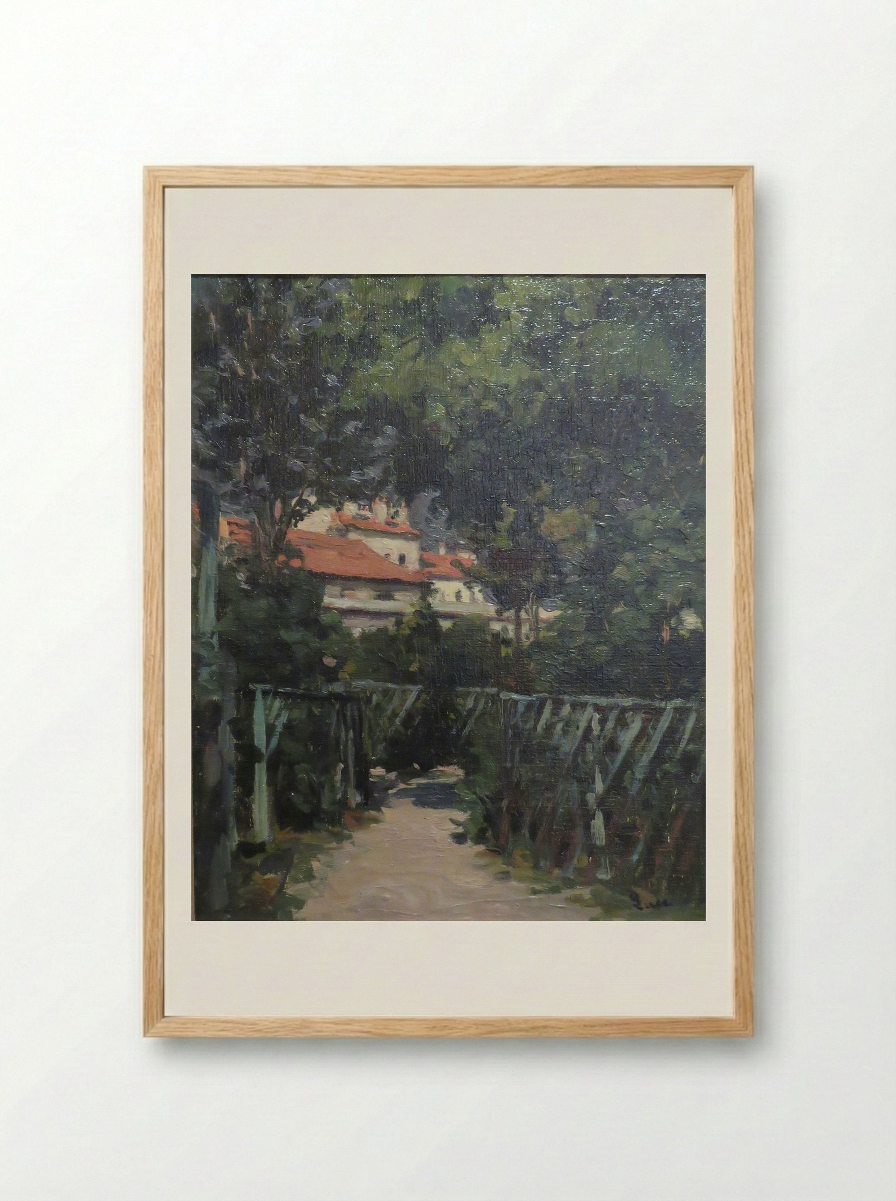 The Large Garden in Montrouge - Maximilien Luce - Framed Print Wood