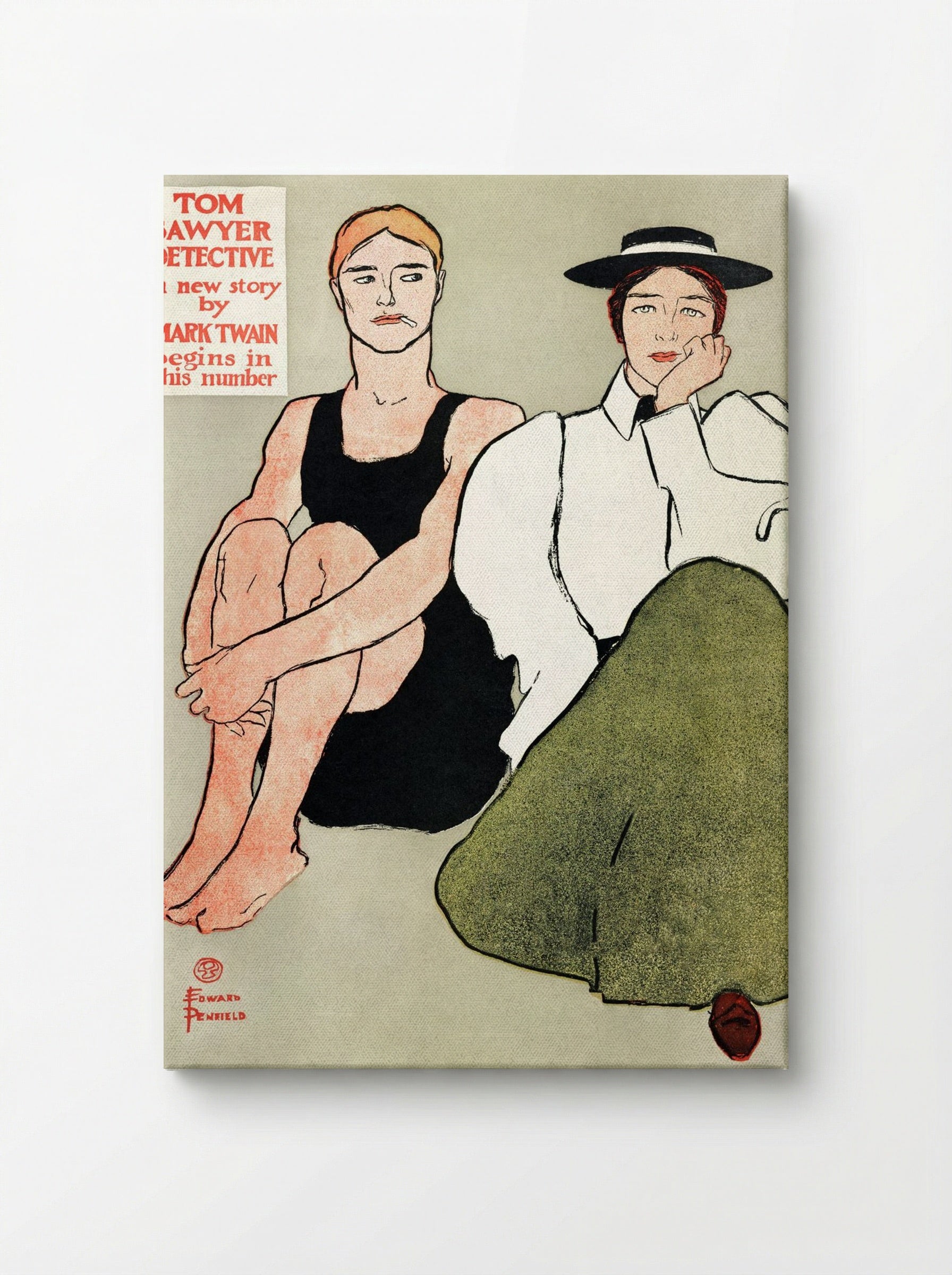 Two Seated Women - Edward Penfield - Canvas