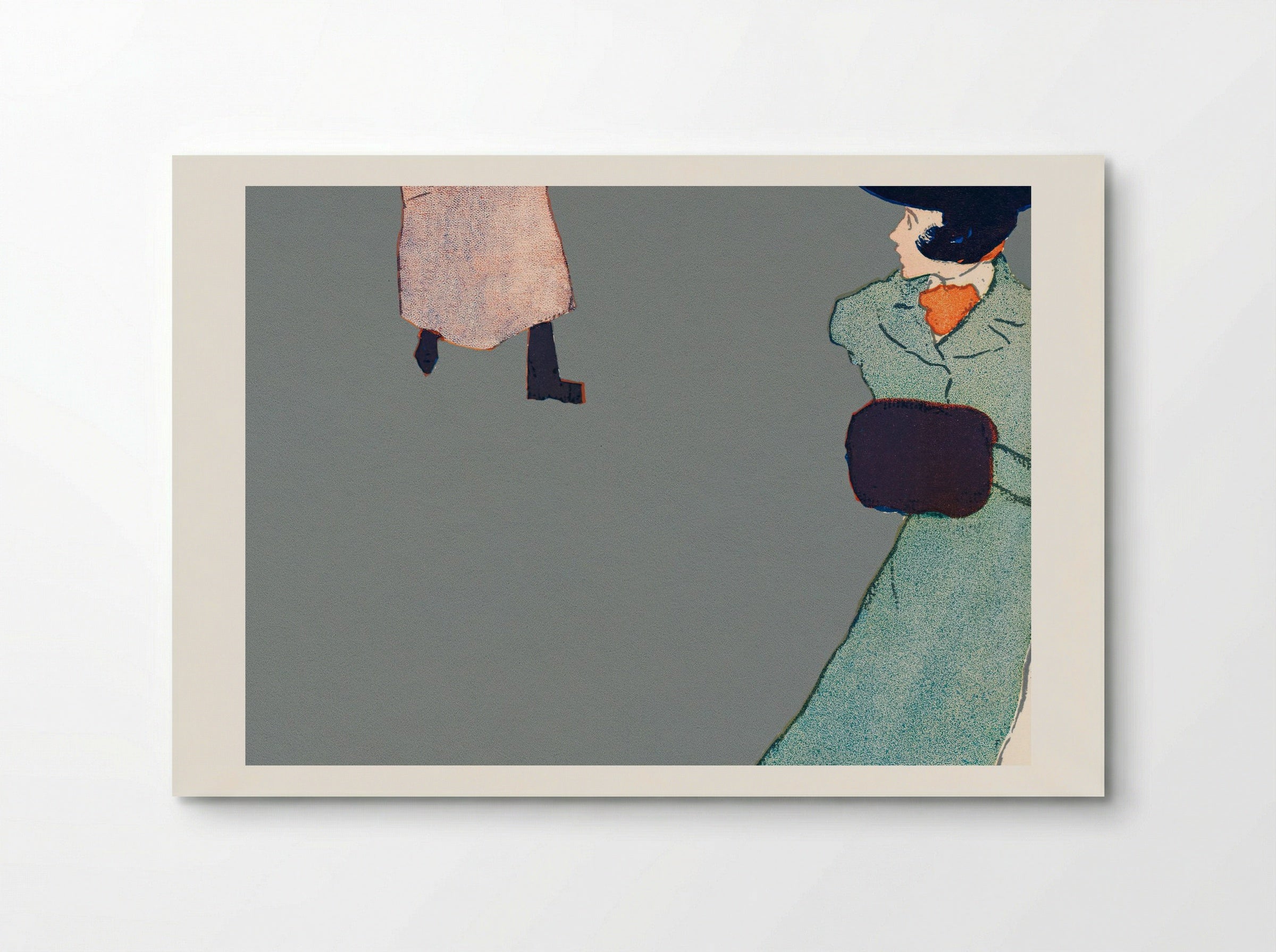 Man and Woman on Street - Edward Penfield - Poster