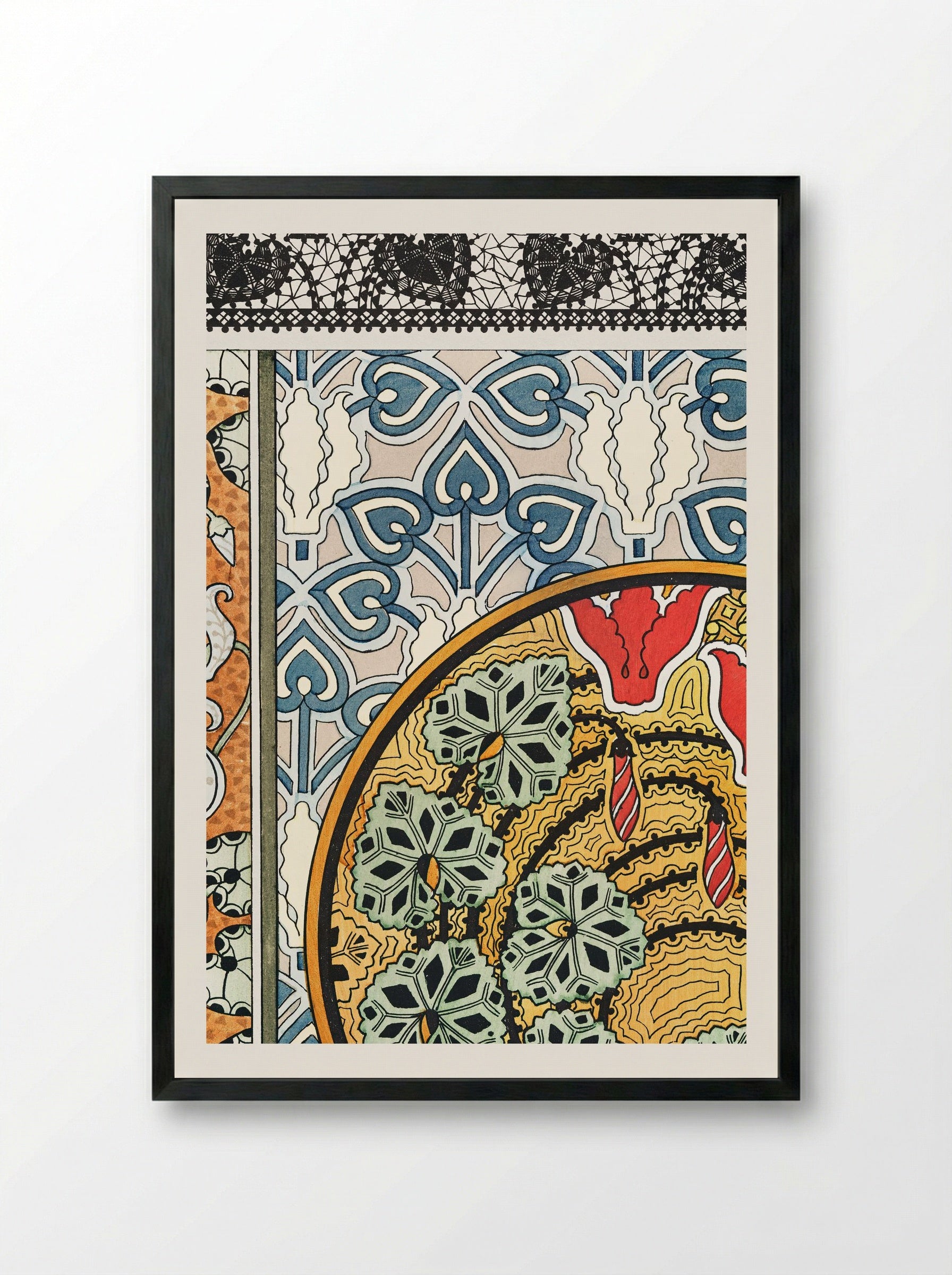 Cyclamen, Plate 23 from La Plante et ses Applications ornementales - Maurice Pillard Verneuil - Framed Print Black
