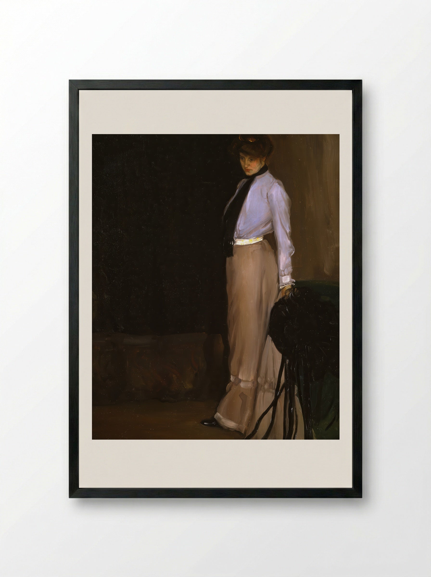 The Model - Alfred Henry Maurer - Framed Print Black