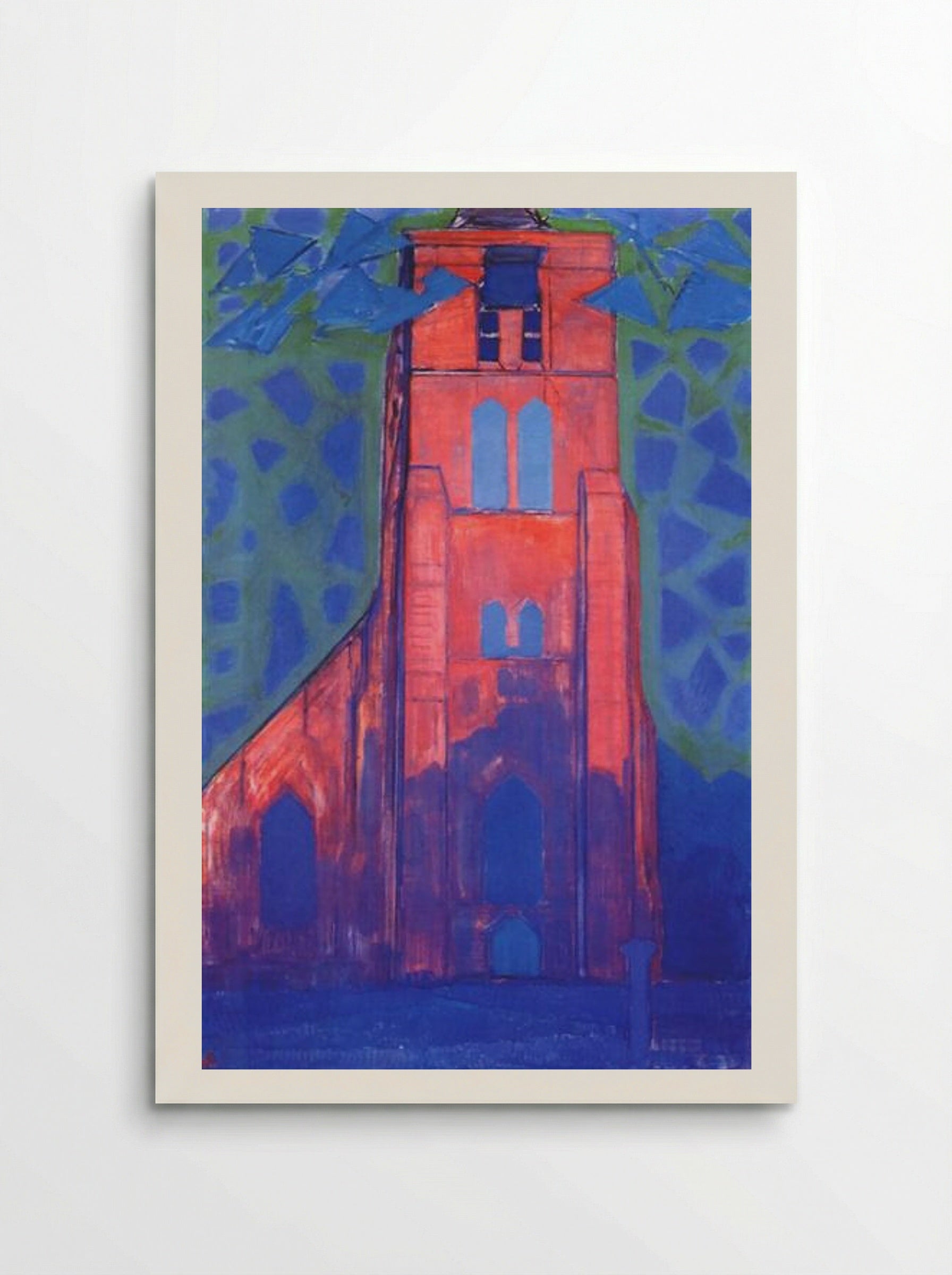 Church Tower at Domburg - Piet Mondrian - Poster
