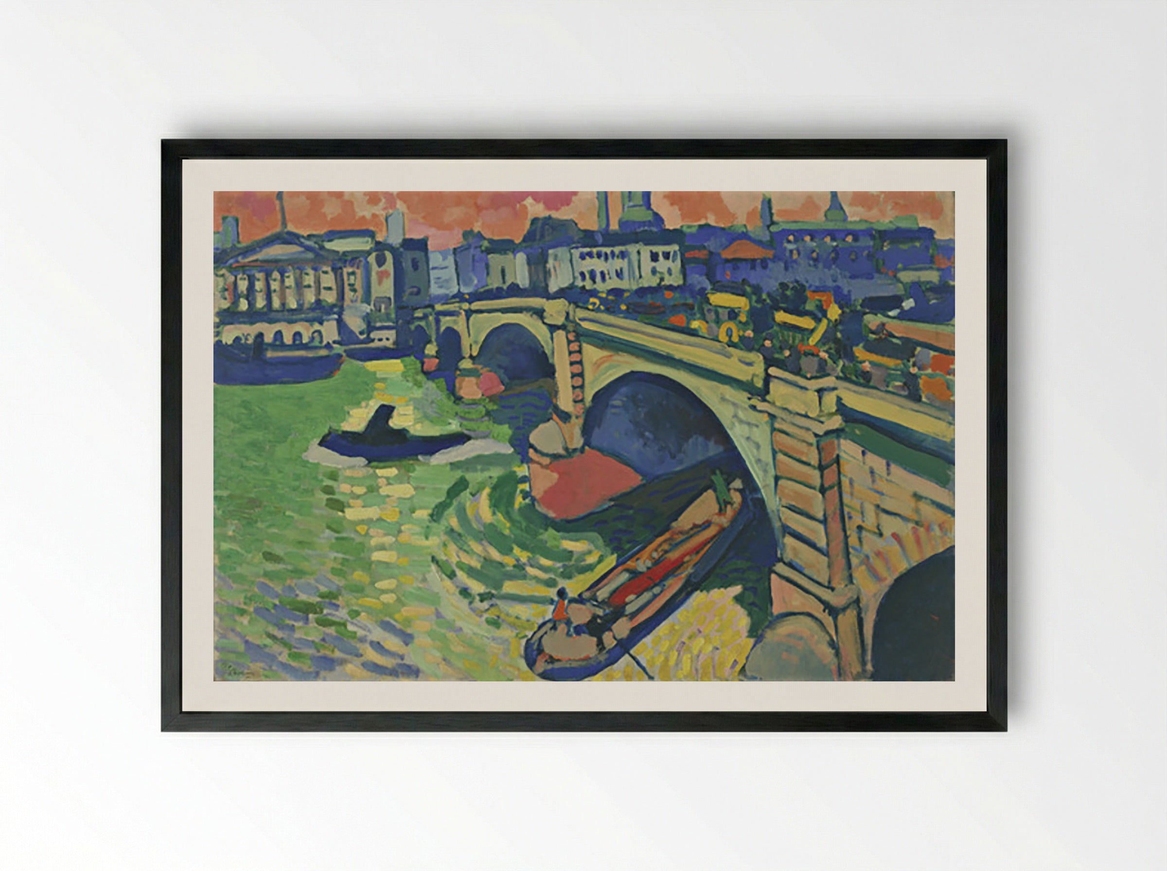 London Bridge - André Derain - Framed Print Black
