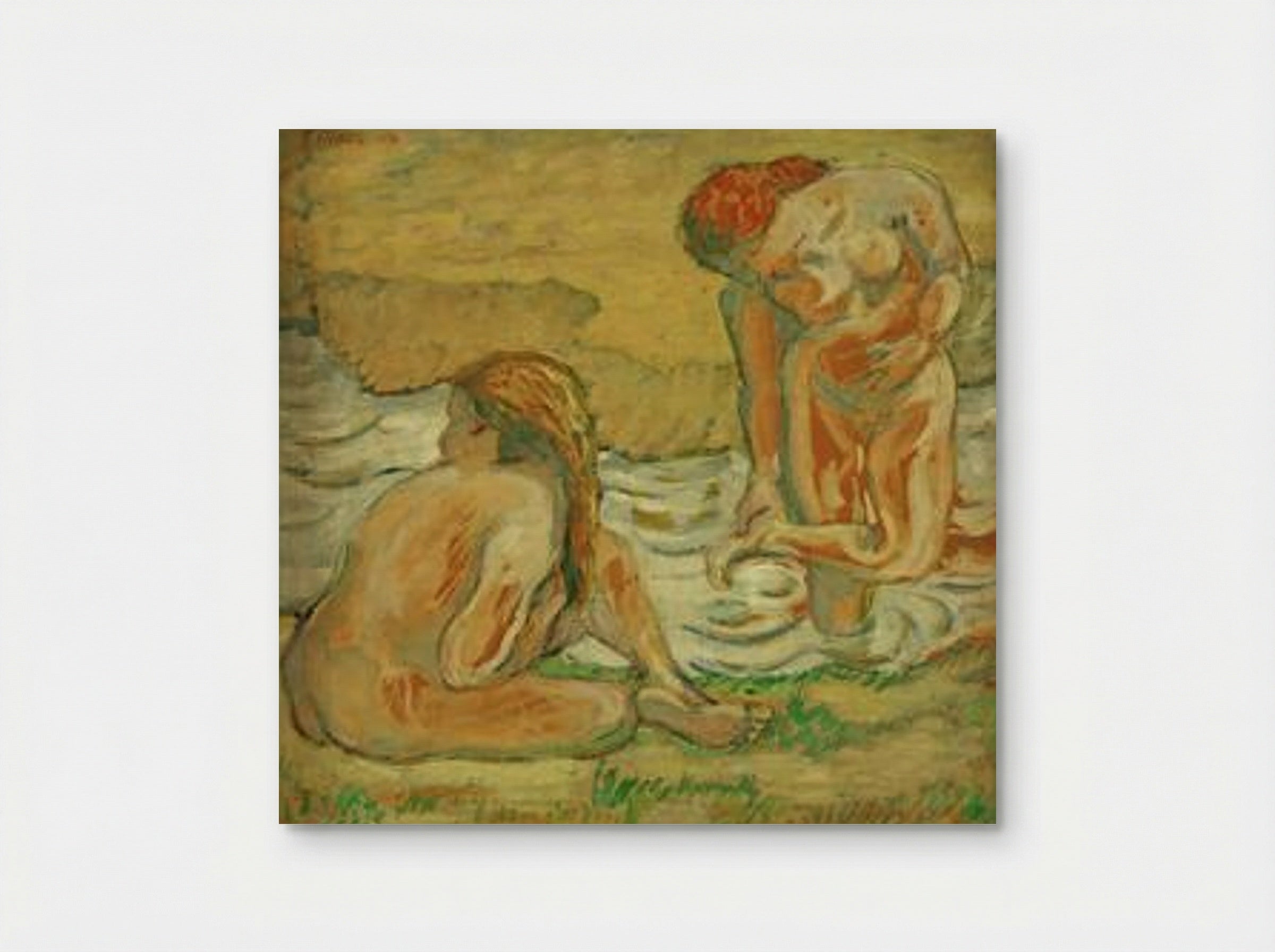 Two Bathing Girls - Franz Marc - Poster