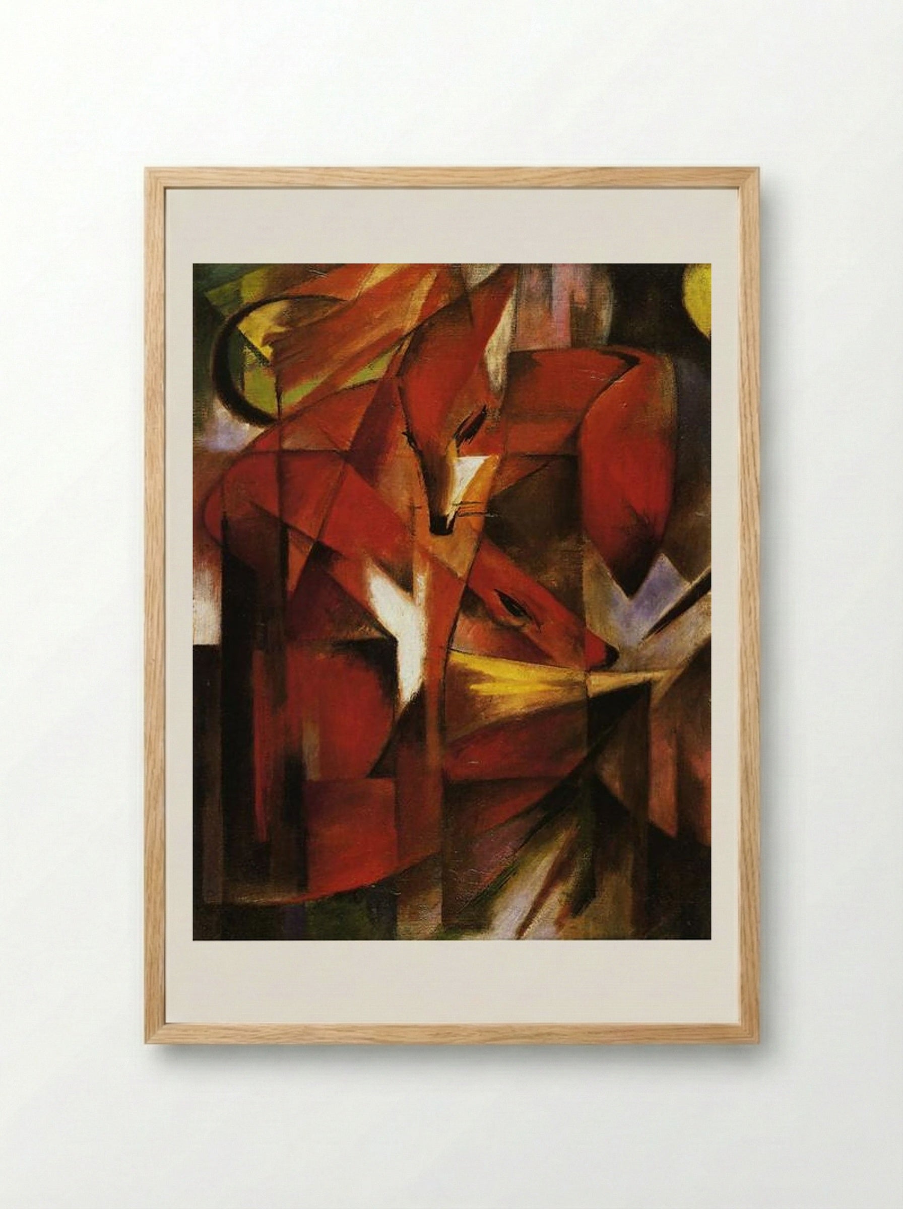 The Fox - Franz Marc - Framed Print Wood