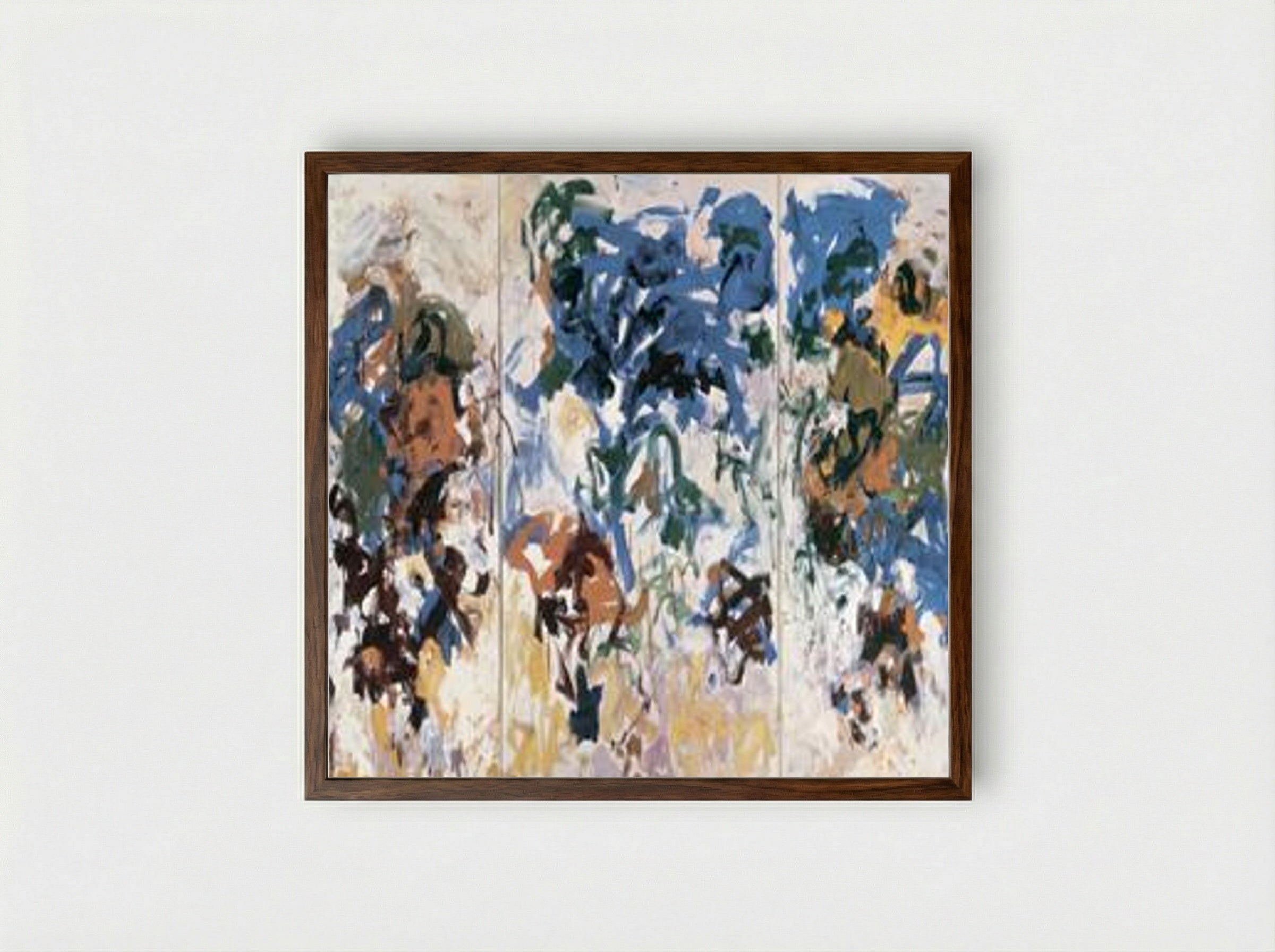 Bracket - Joan Mitchell - Framed Print Dark Wood