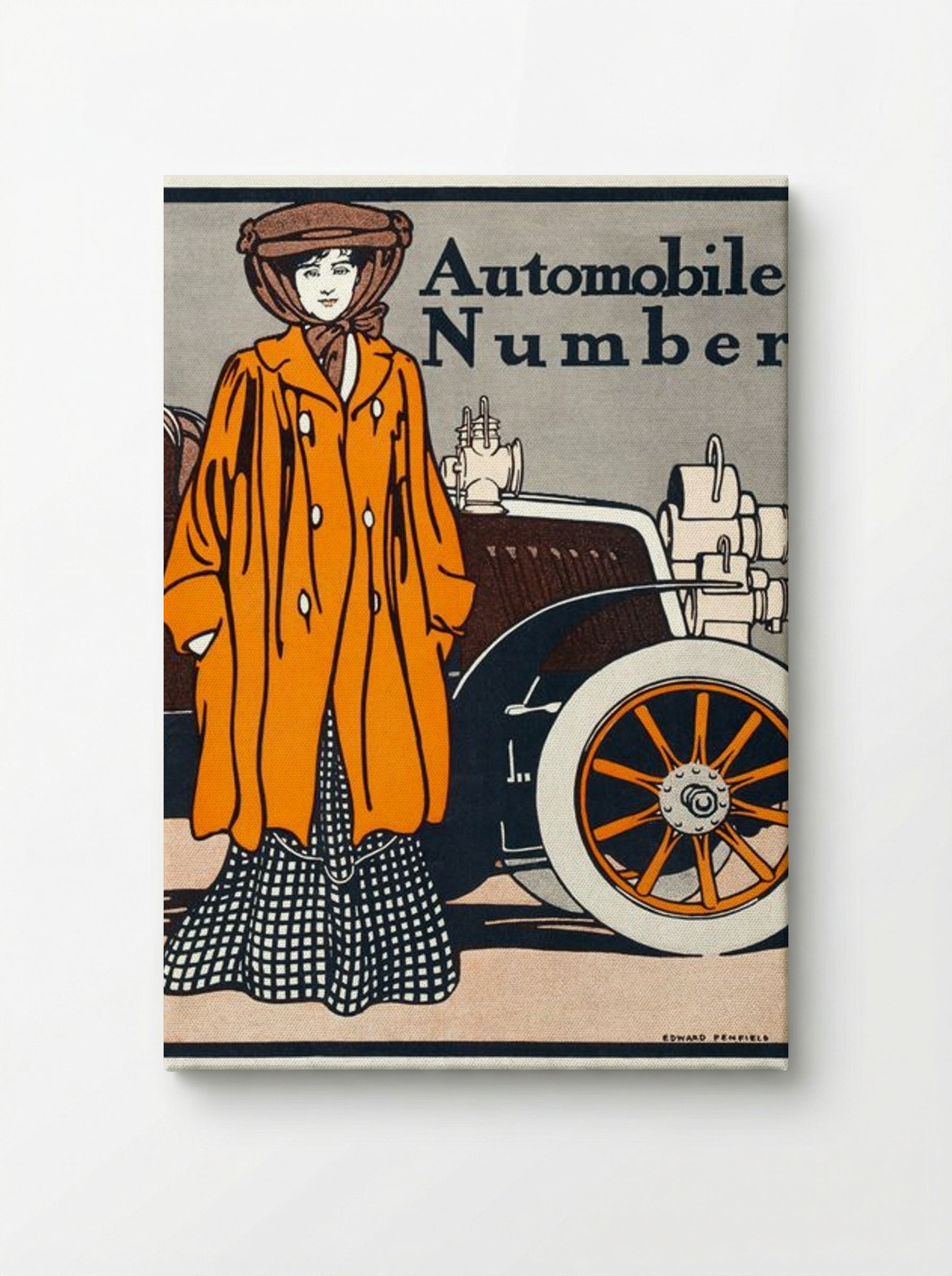 Automobile Number - Edward Penfield - Canvas