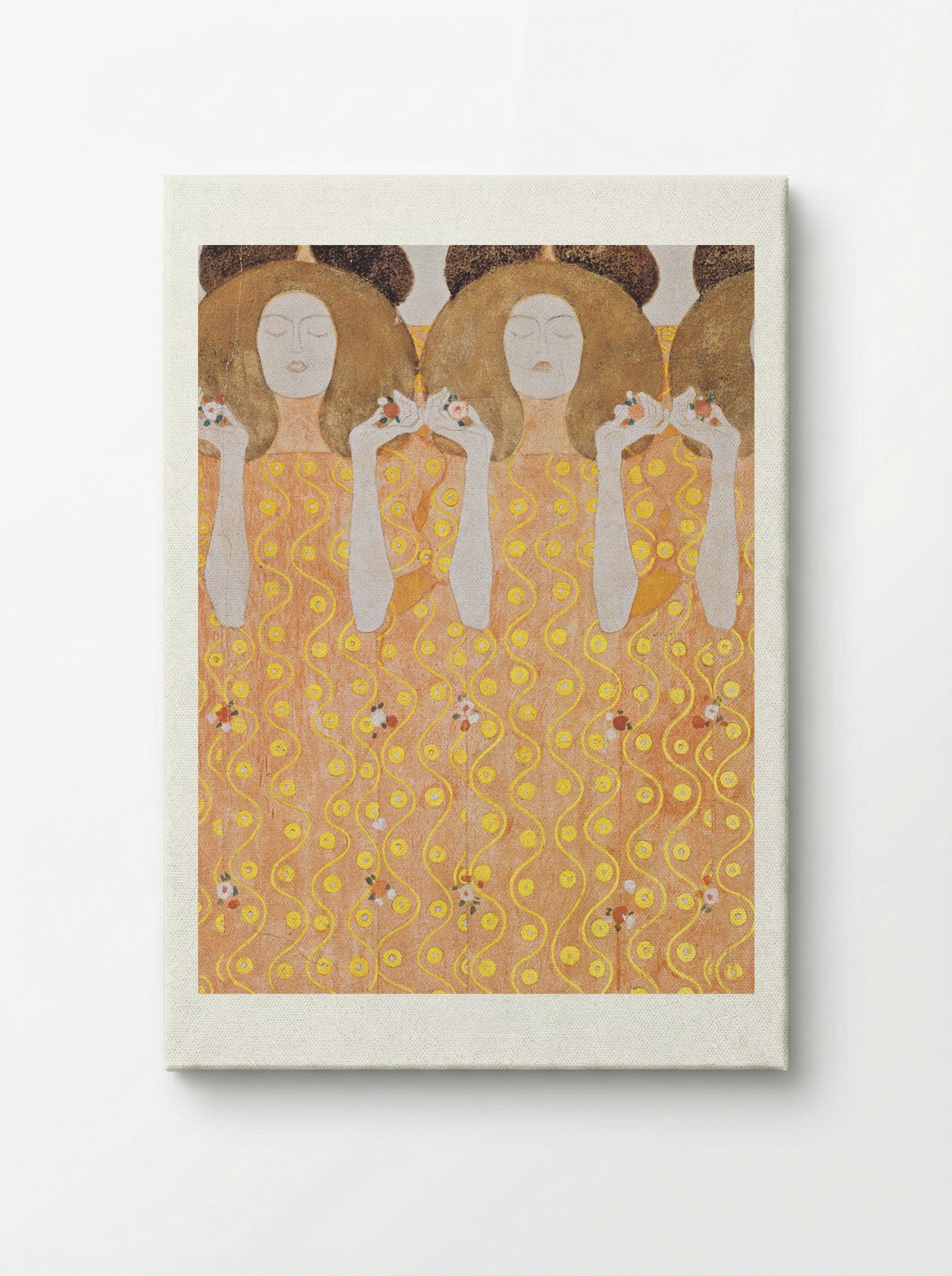 Detail from Beethoven Frieze: The Yearning for Happiness of Mankind - Gustav Klimt - Canvas