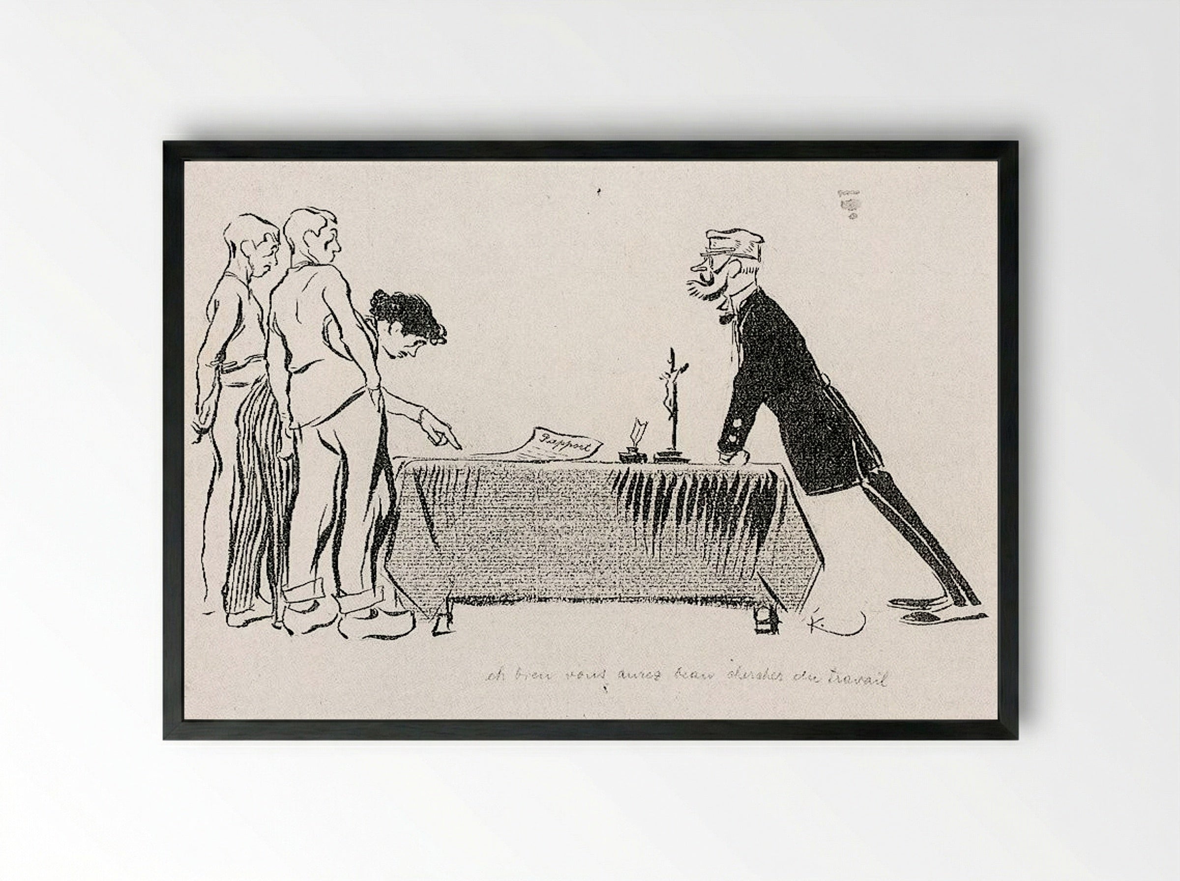 Report - Frantisek Kupka - Framed Print Black