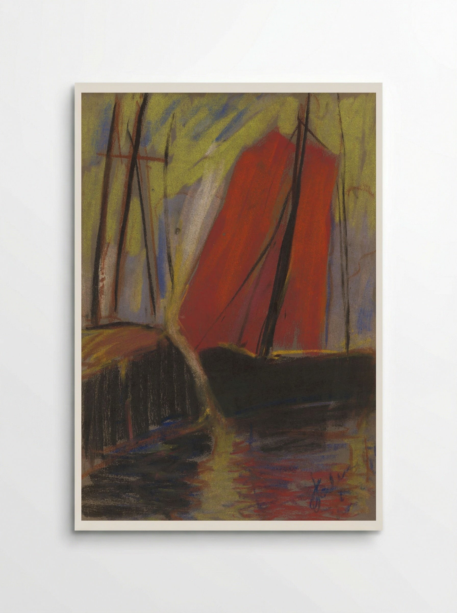 Red Yacht - Zolo Palugyay - Poster