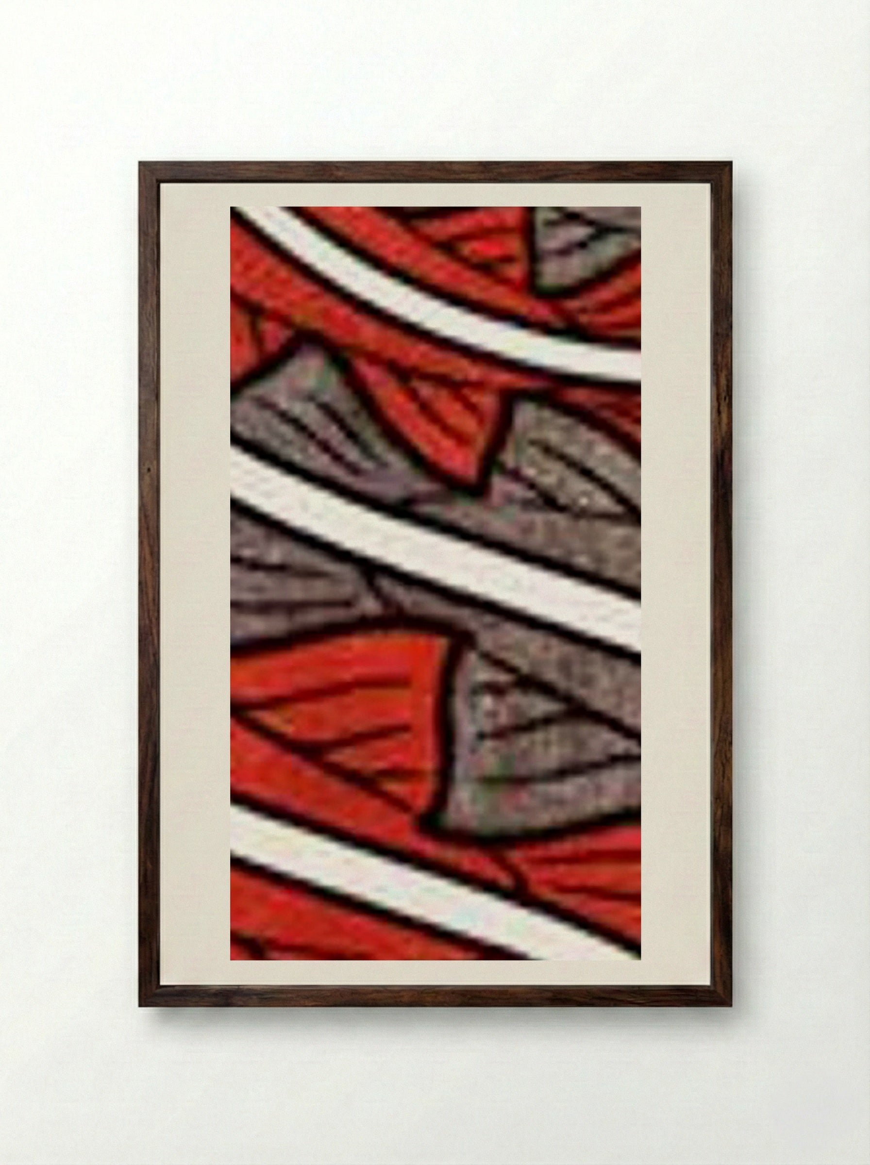 Whirlpools - M.C. Escher - Framed Print Dark Wood