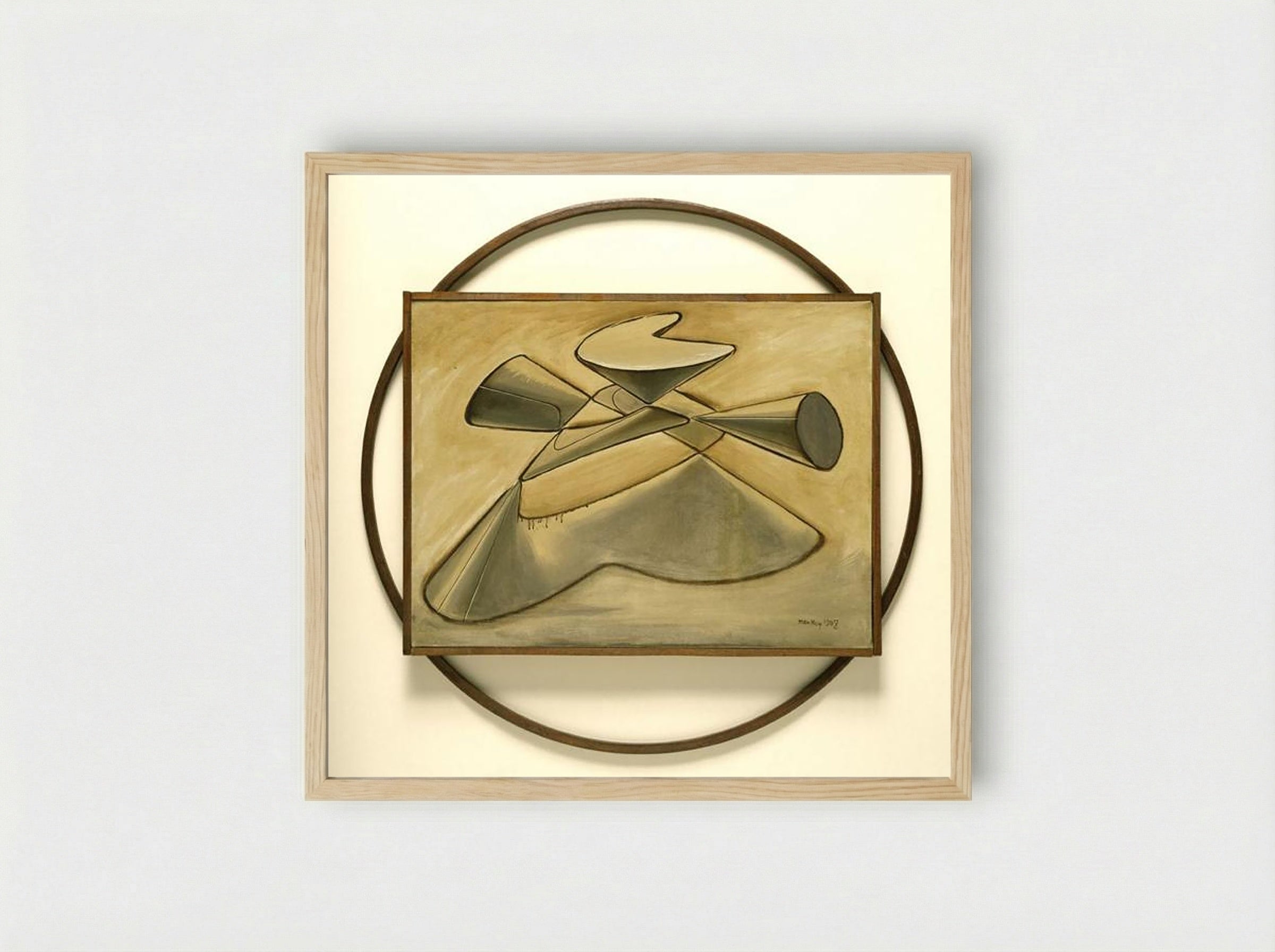 Shakespearean Equation: King Lear - Man Ray - Framed Print Wood