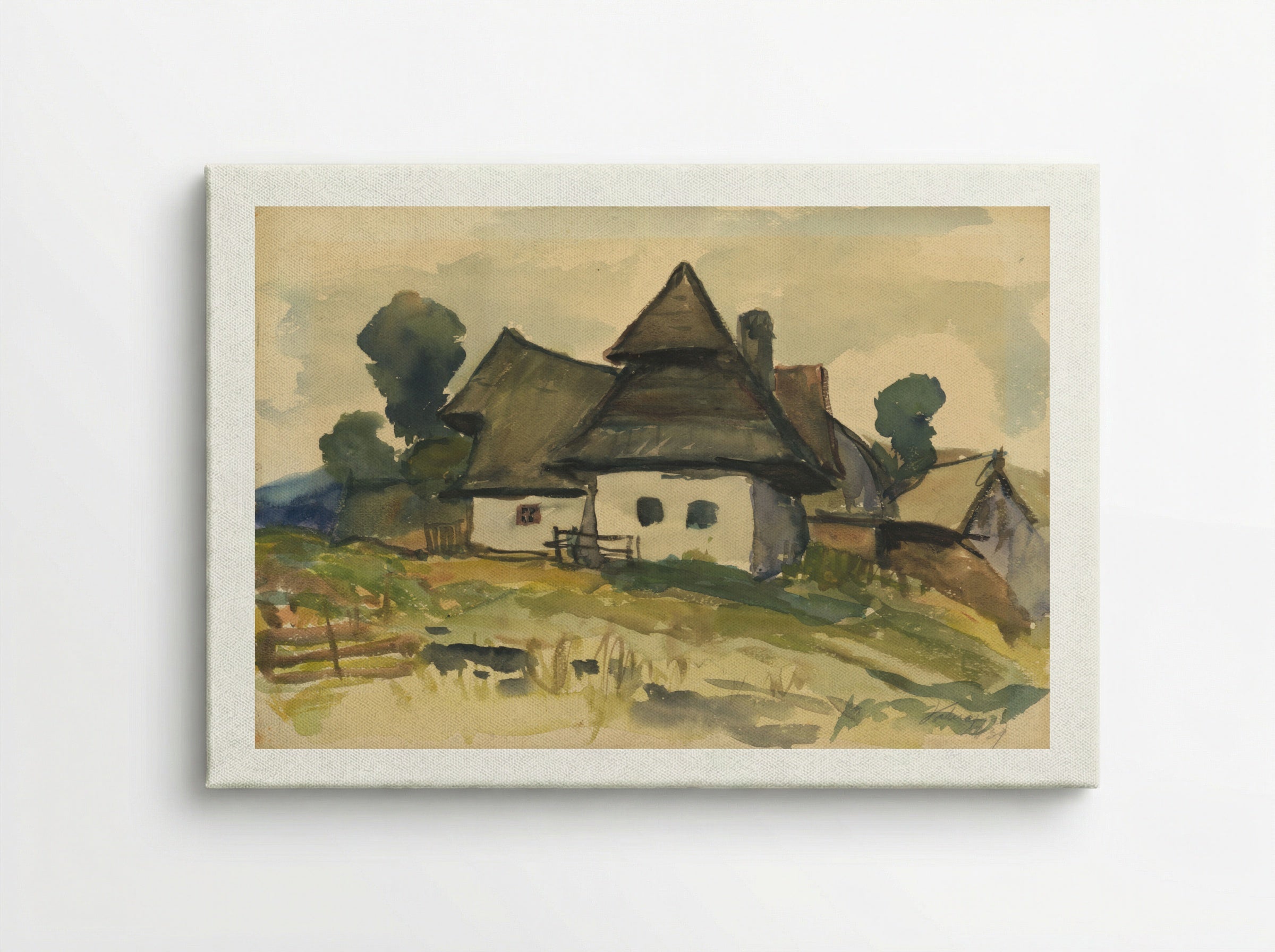 Village Motif - Zolo Palugyay - Canvas