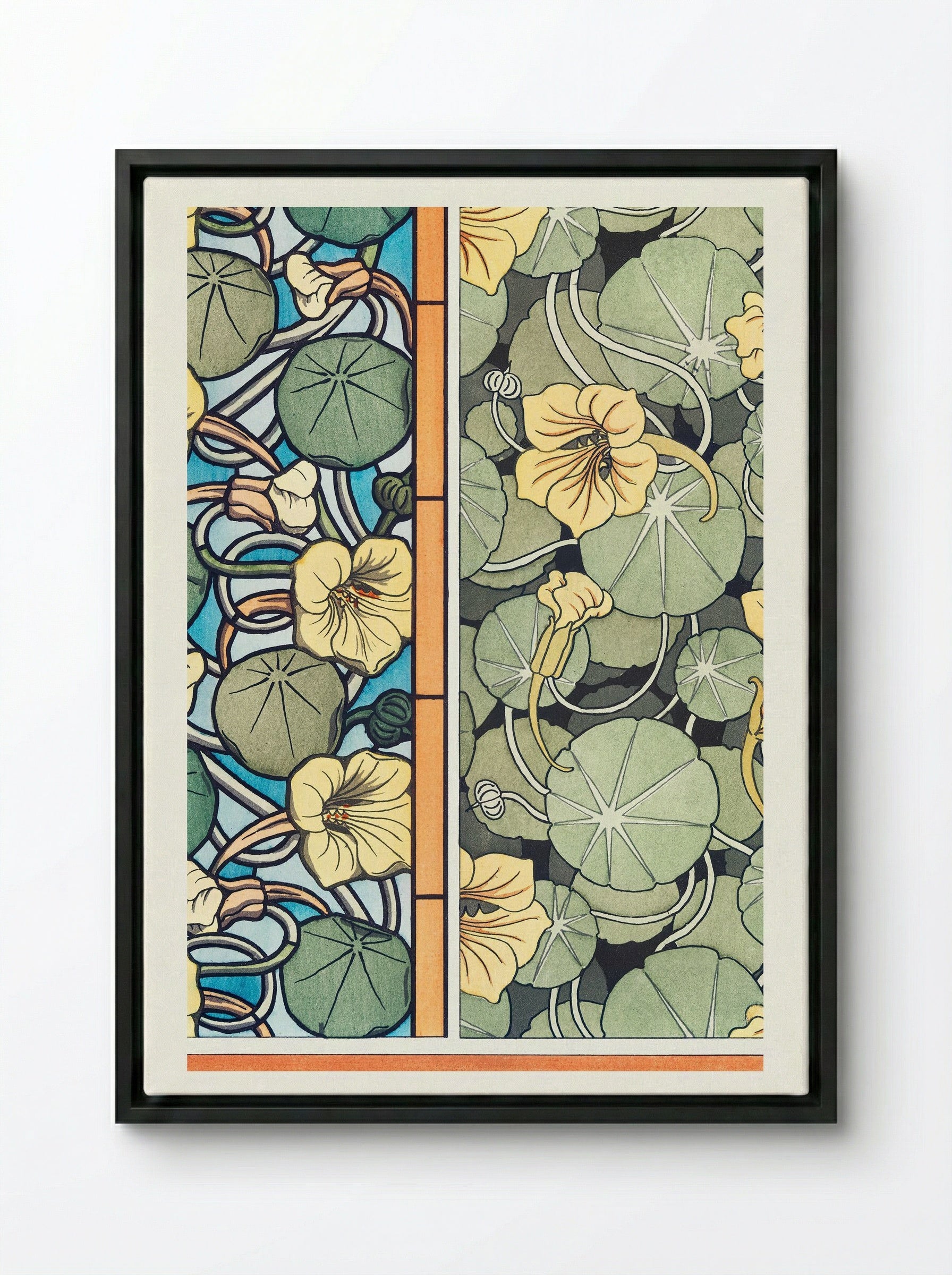Capucine, from La Plante et ses Applications ornementales - Maurice Pillard Verneuil - Framed Canvas Black