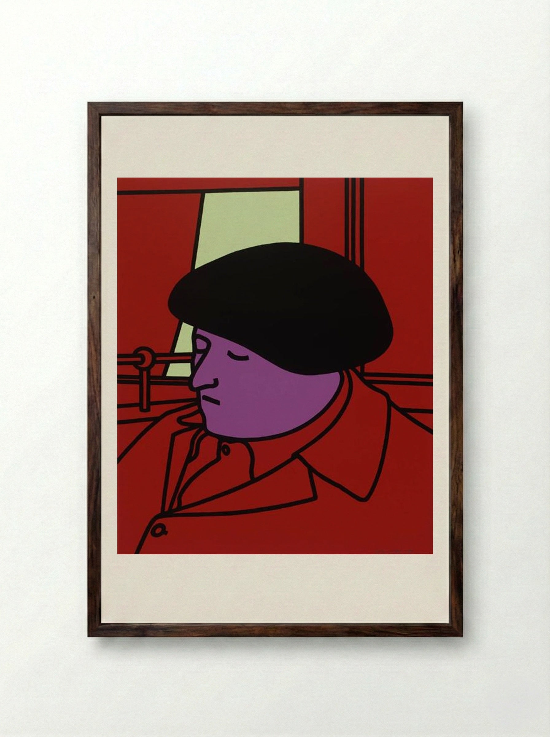 Portrait of a Frenchman - Patrick Caulfield - Framed Print Dark Wood