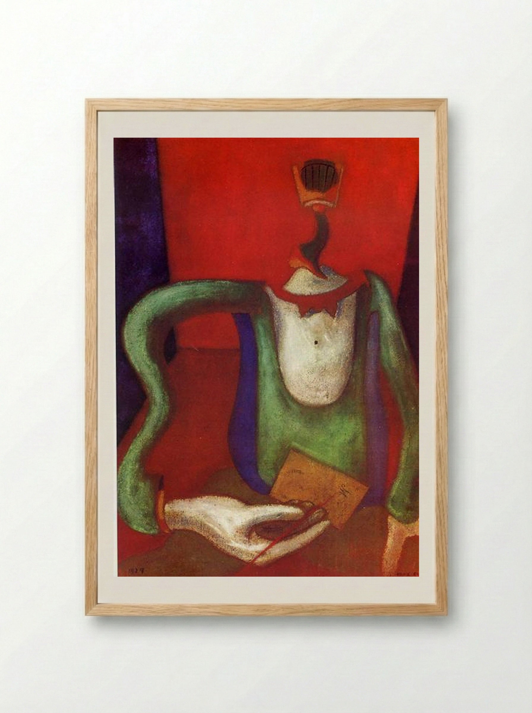 The Letter - Max Ernst - Framed Print Wood